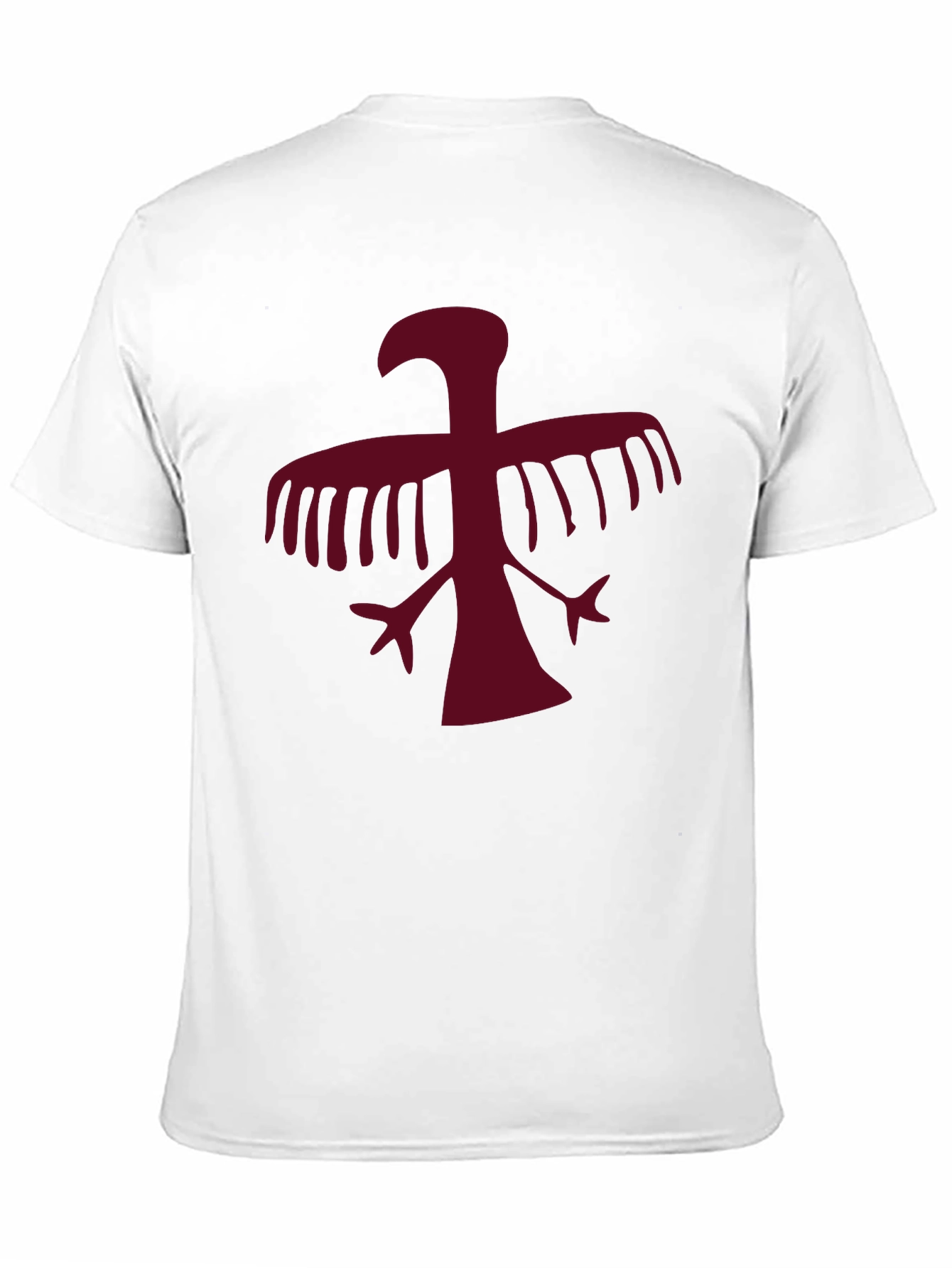 Maroon Eagle Graphic T-Shirt - Casual Wear