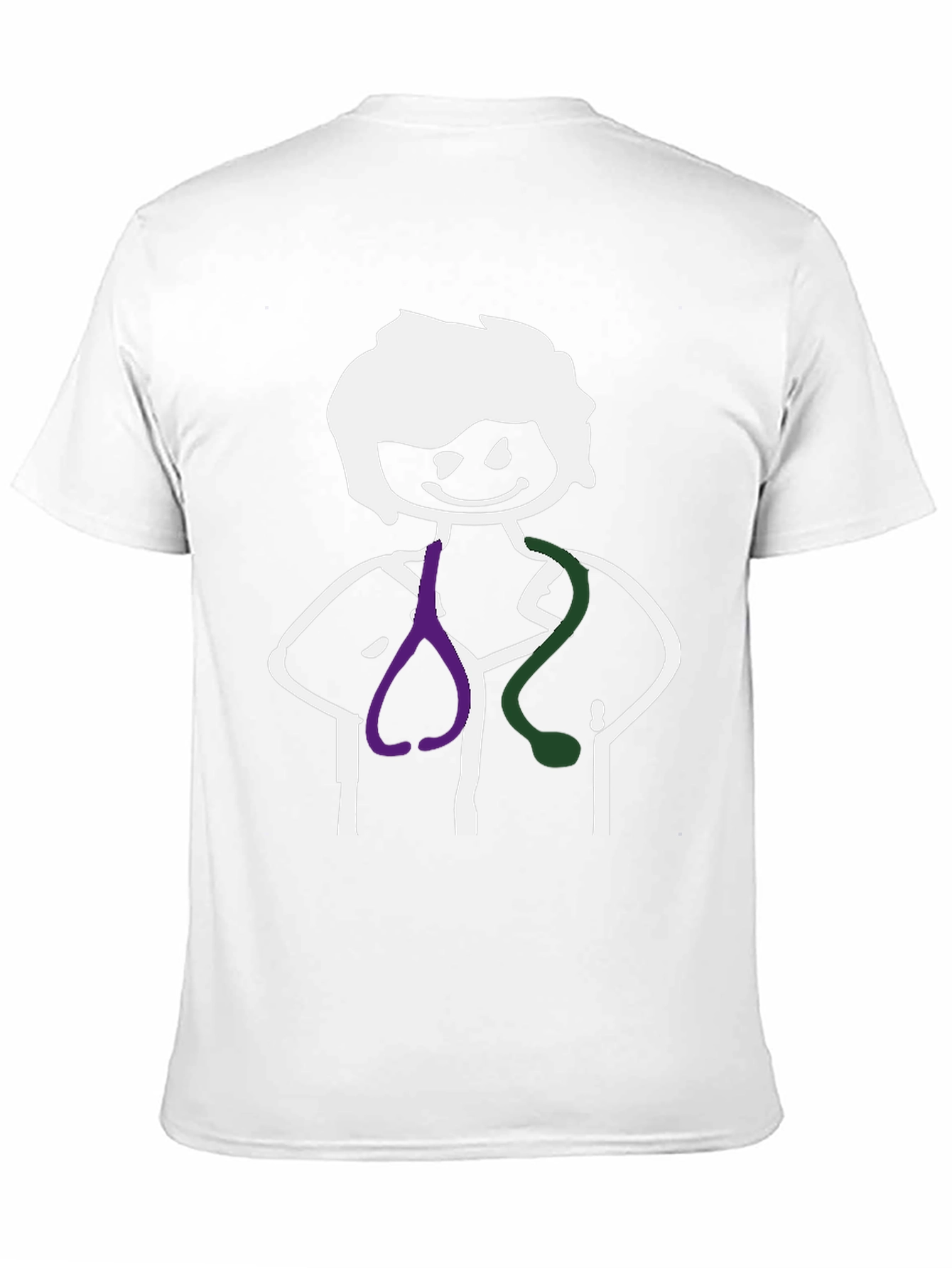 Stick Figure Doctor Black Graphic Tee