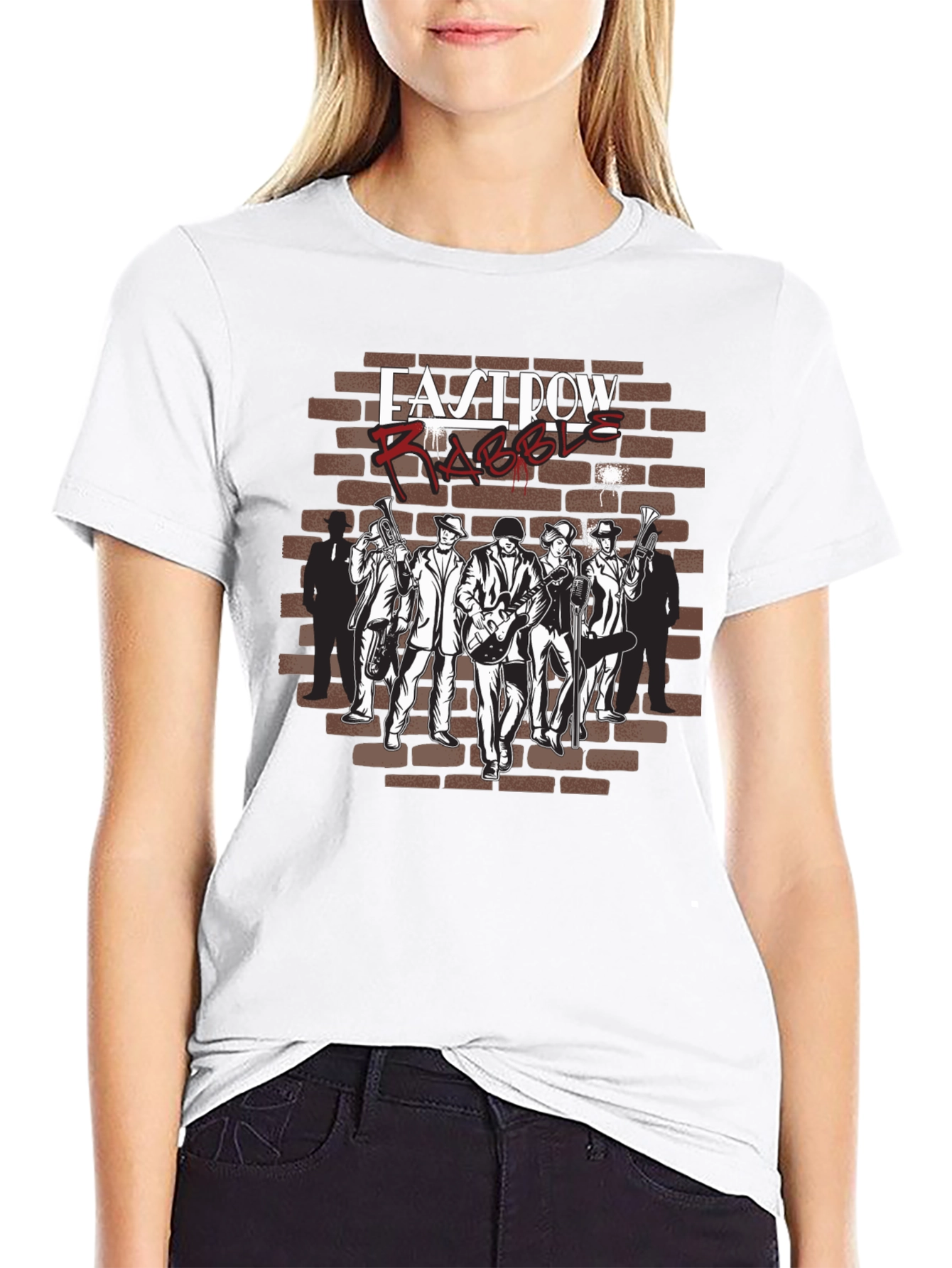 East Row Rabble Band T-Shirt - Black