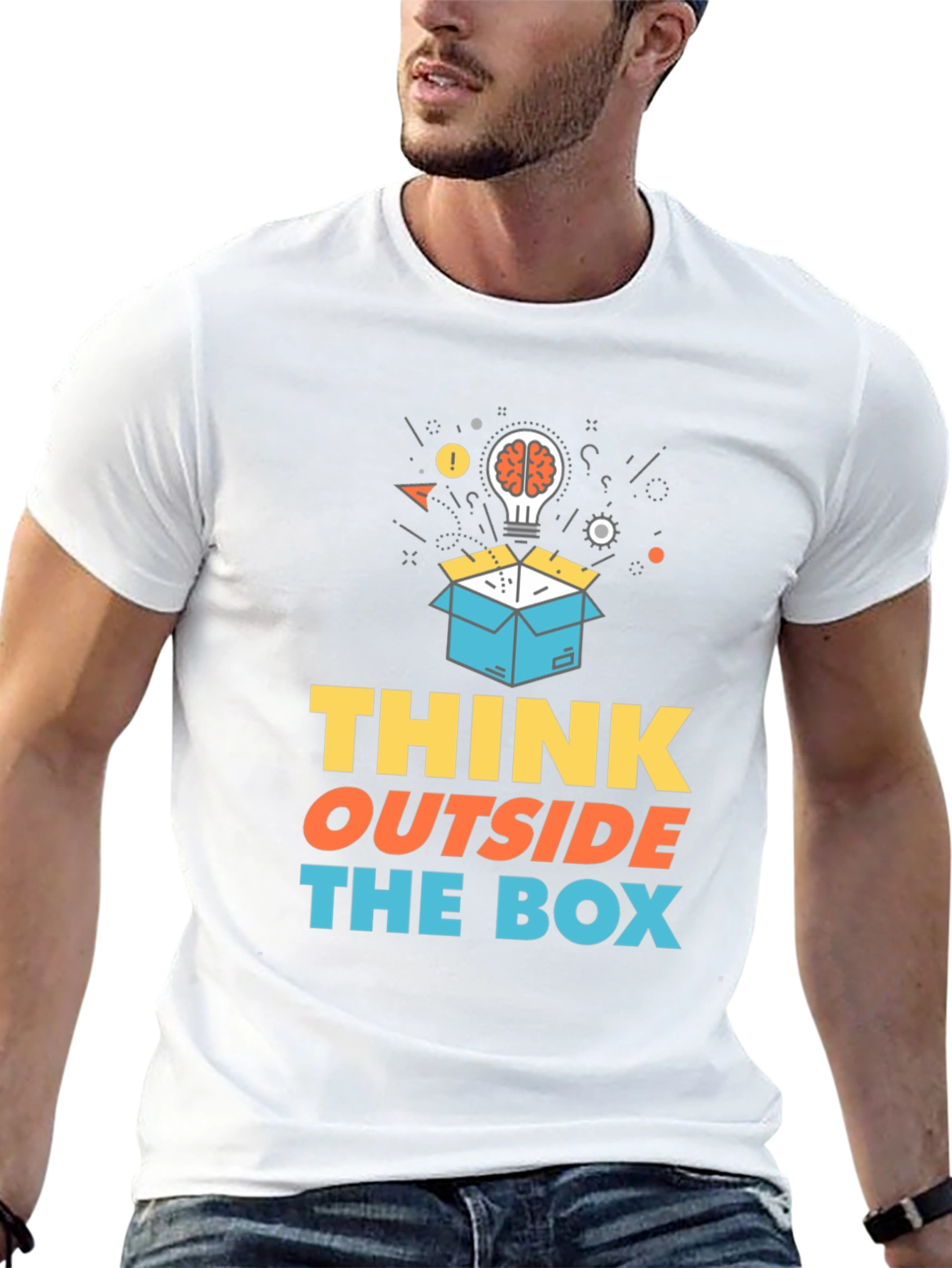 Think Outside the Box Graphic T-Shirt