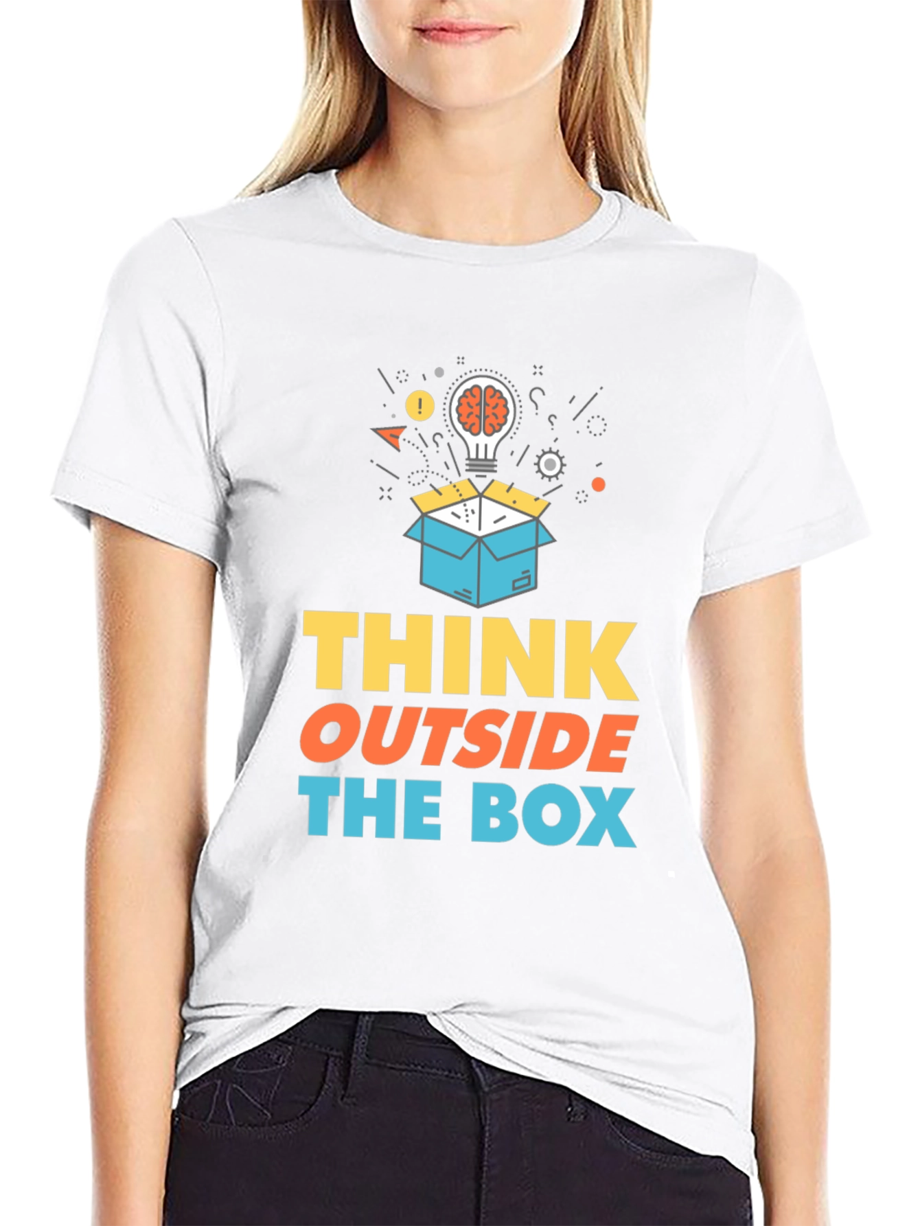Think Outside the Box Graphic T-Shirt