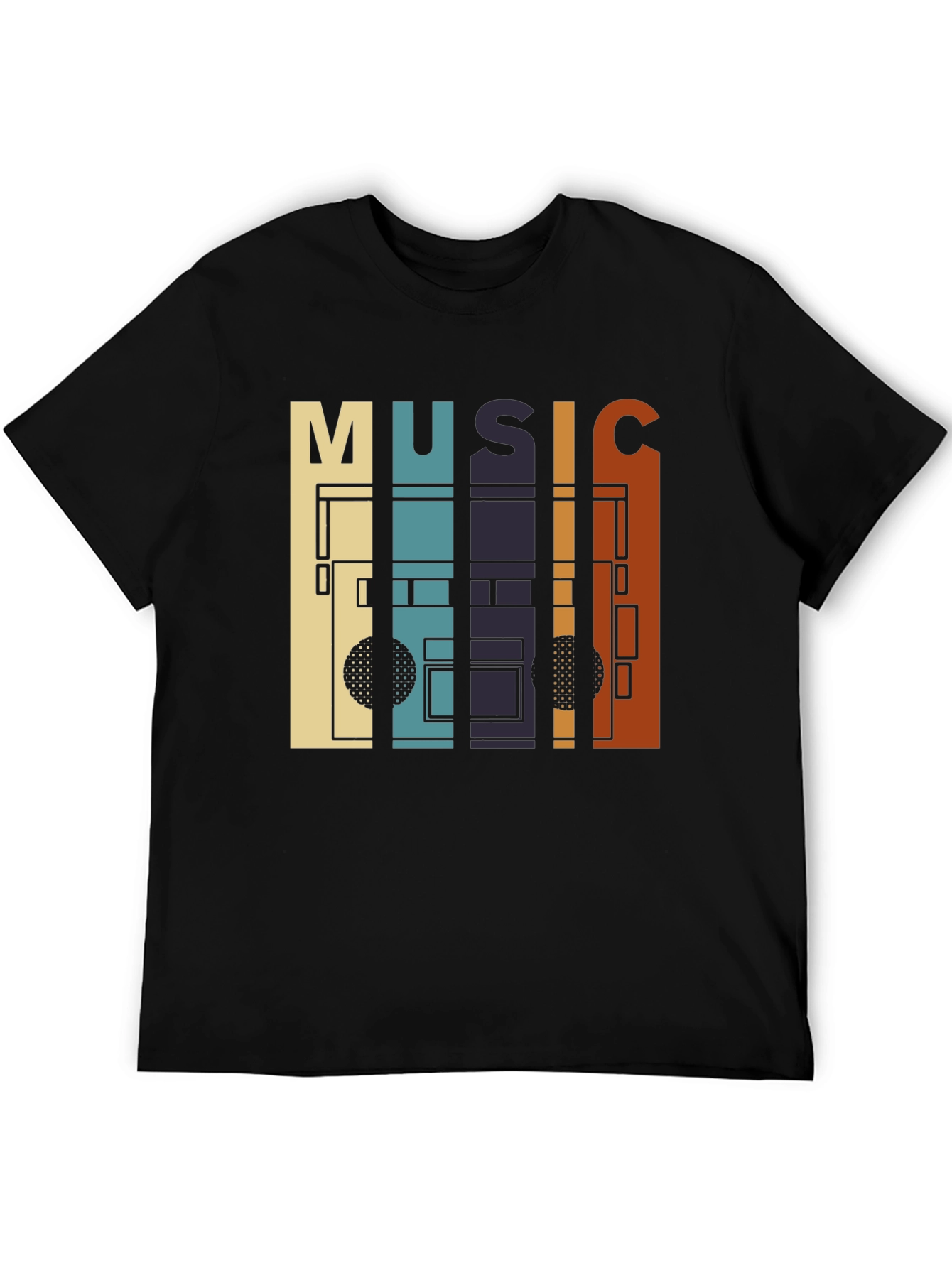Retro Music Cassette Tape Graphic T-Shirt