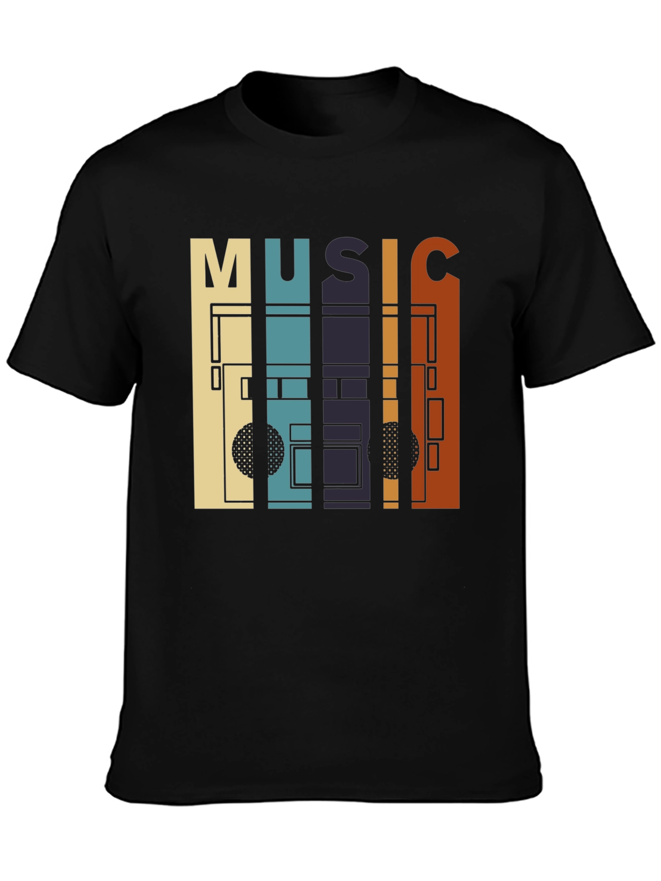 Retro Music Cassette Tape Graphic T-Shirt