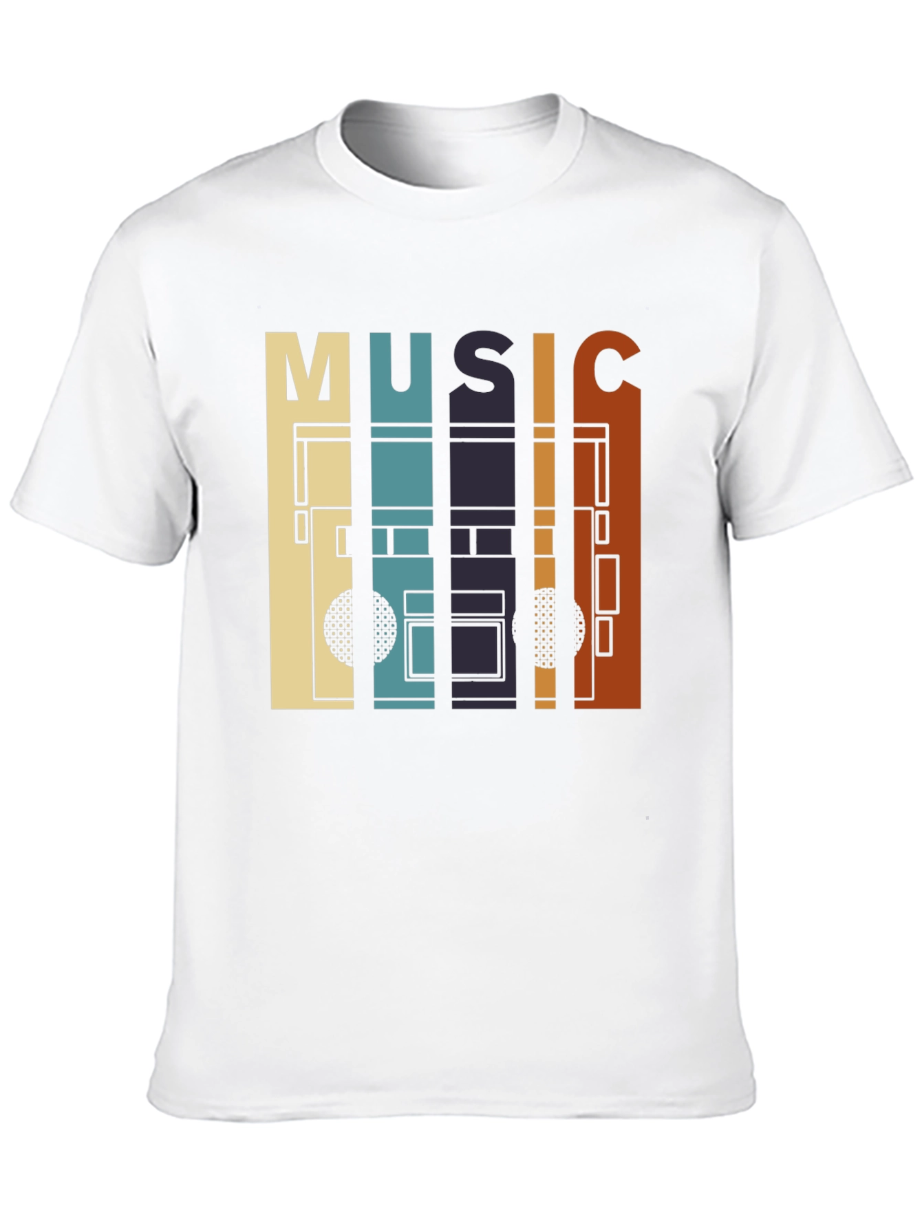Retro Music Cassette Tape Graphic T-Shirt