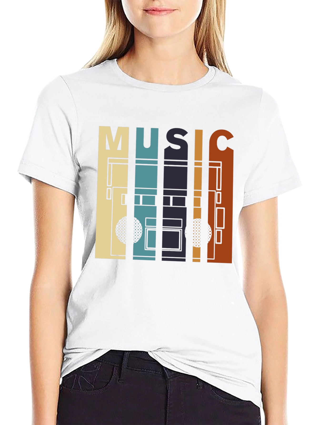 Retro Music Cassette Tape Graphic T-Shirt