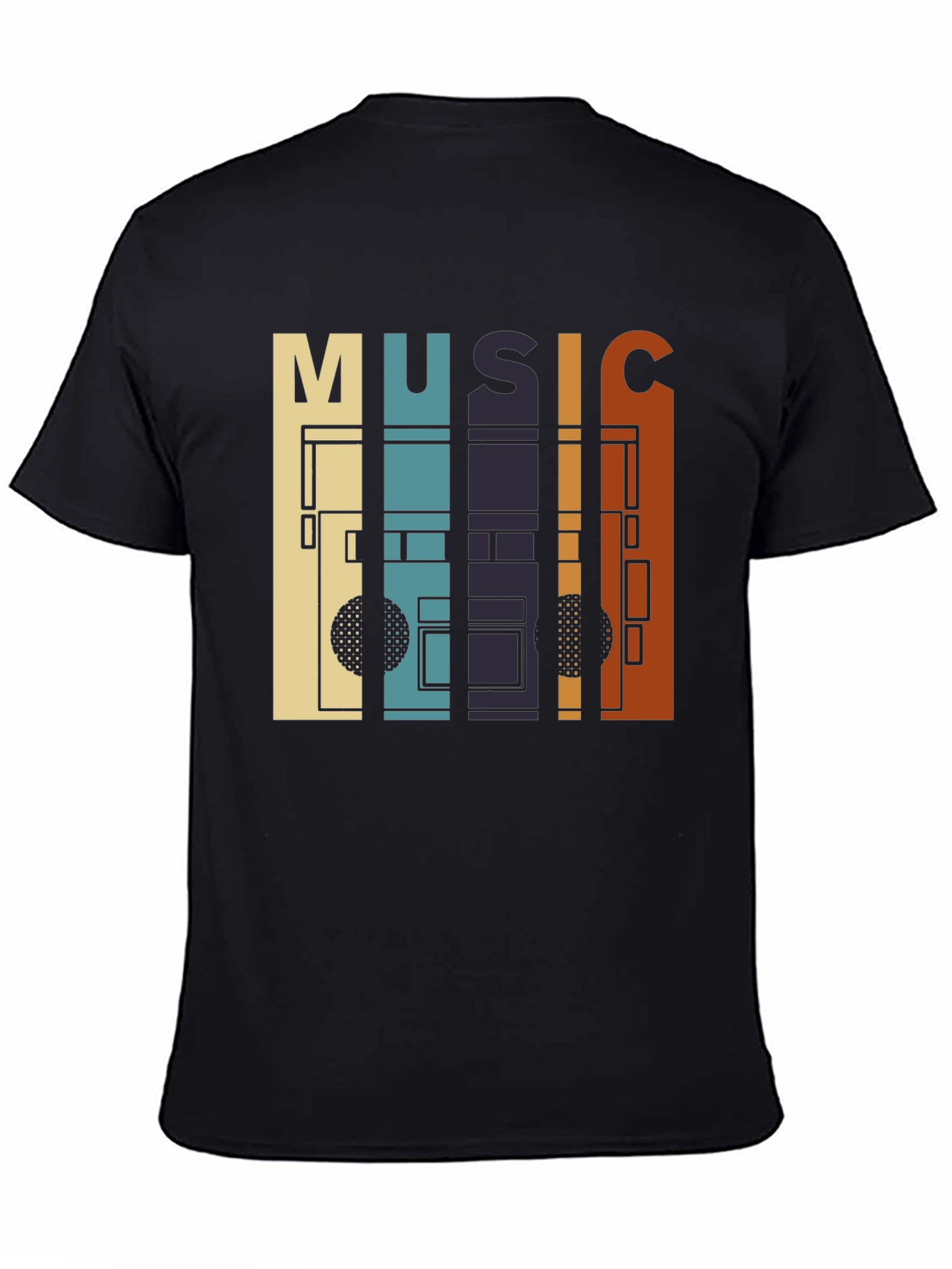 Retro Music Cassette Tape Graphic T-Shirt