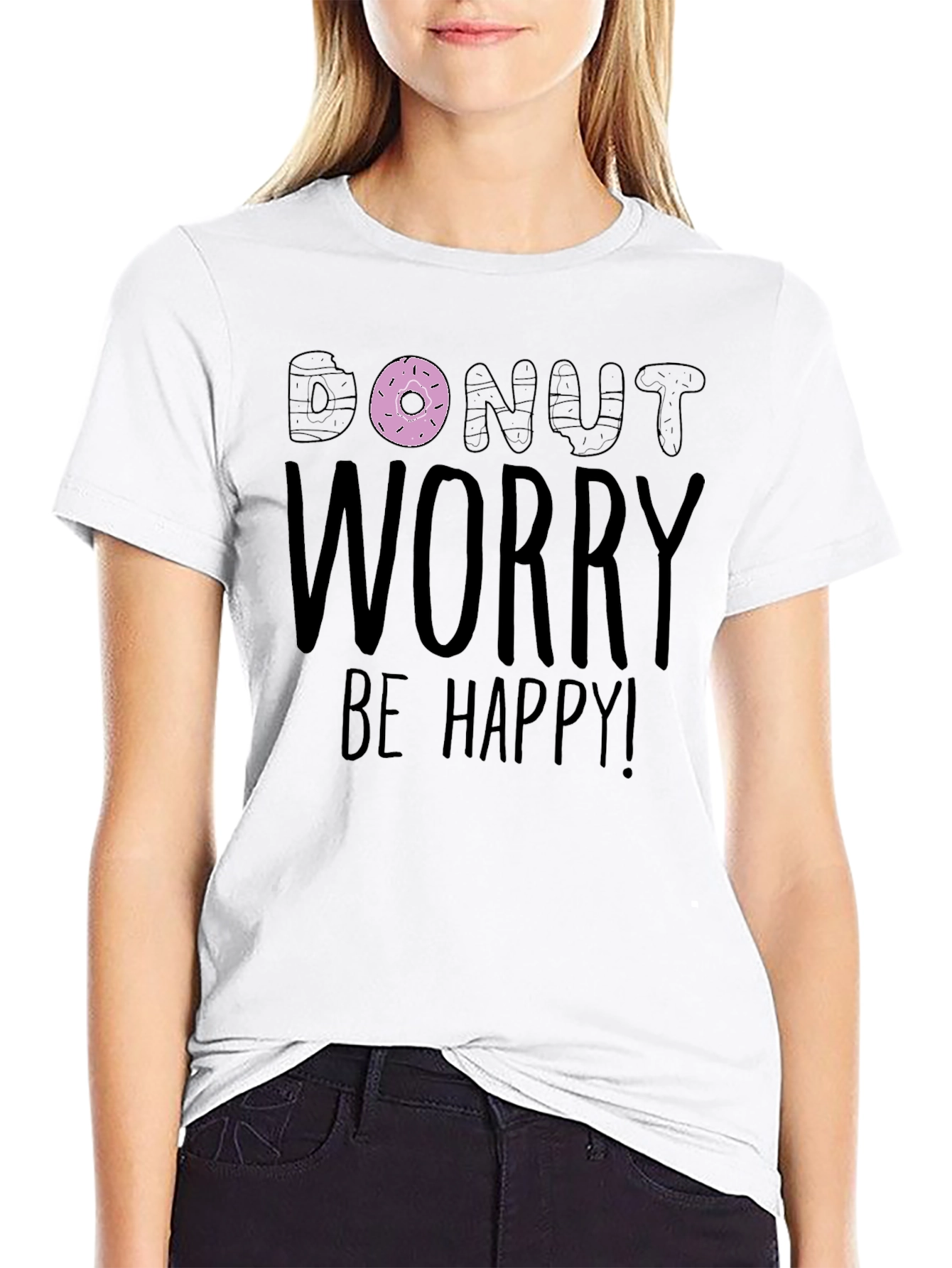 Donut Worry Be Happy Graphic Tee