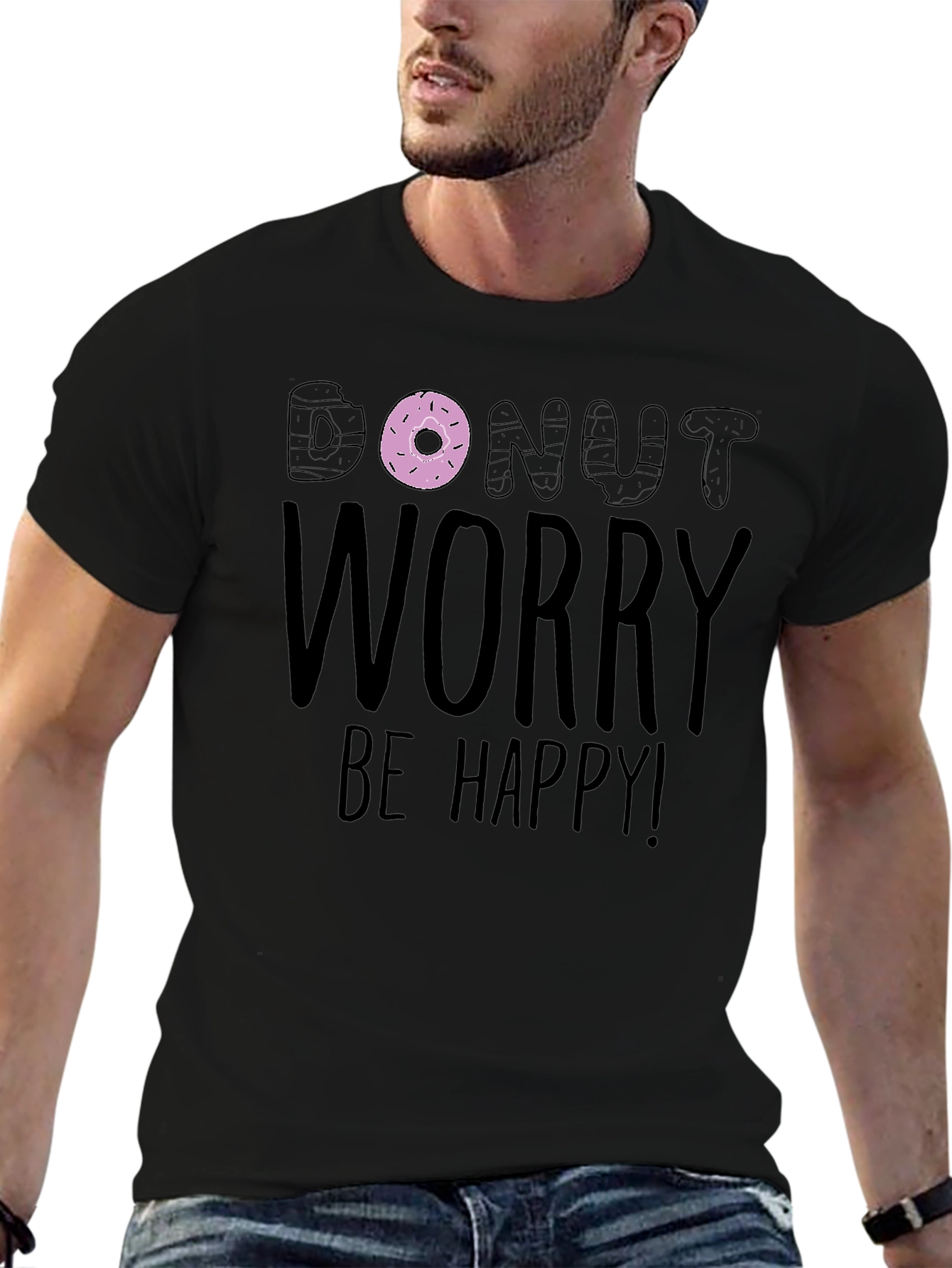 Donut Worry Be Happy Graphic Tee