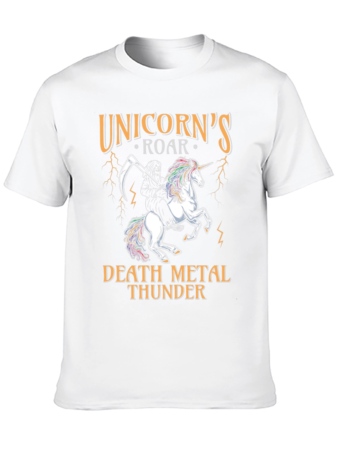 Unicorns Roar Death Metal Thunder T-Shirt