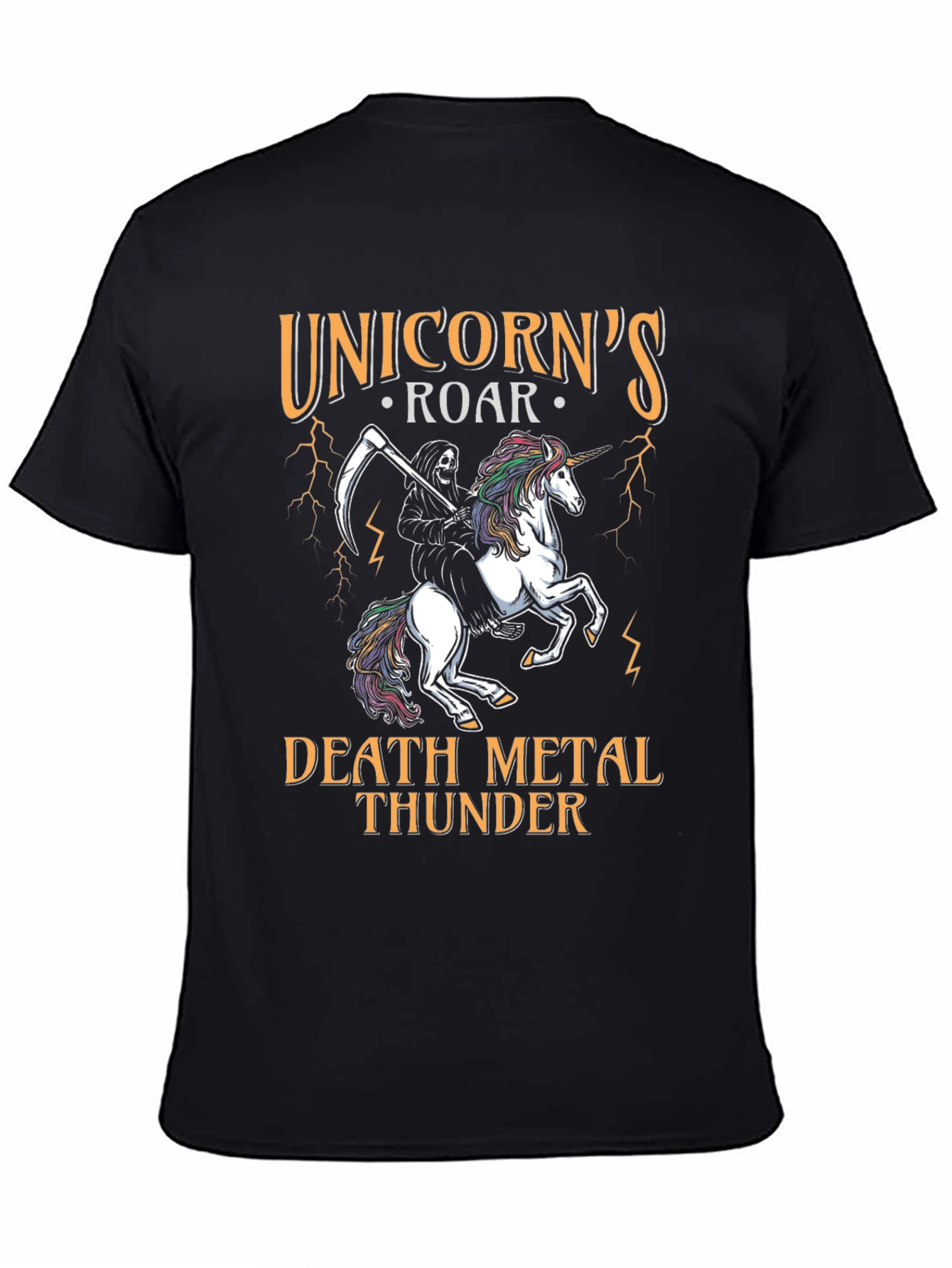 Unicorns Roar Death Metal Thunder T-Shirt