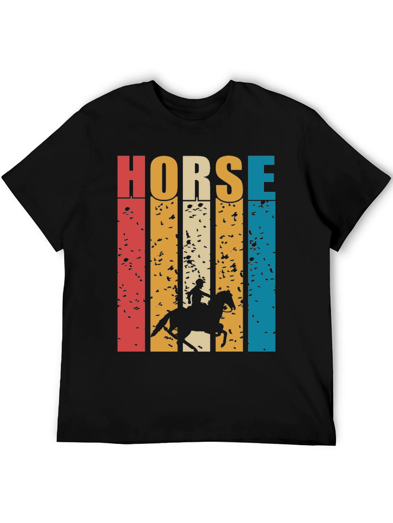 Retro Horse Rider Graphic T-Shirt
