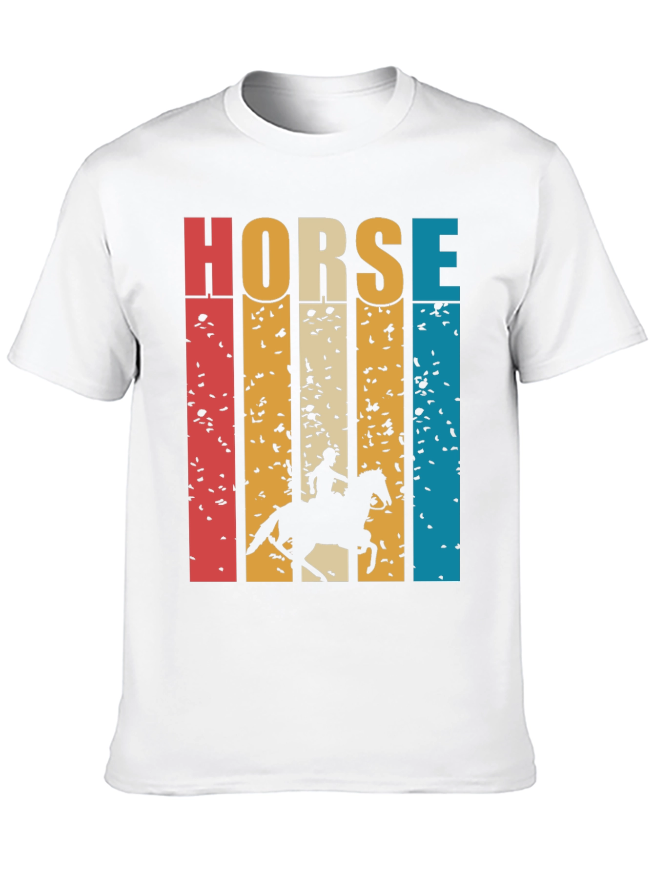 Retro Horse Rider Graphic T-Shirt