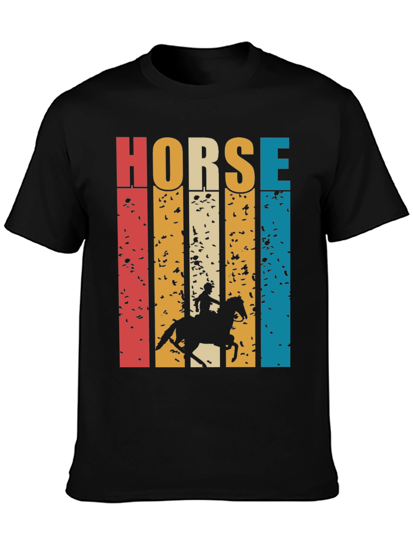 Retro Horse Rider Graphic T-Shirt