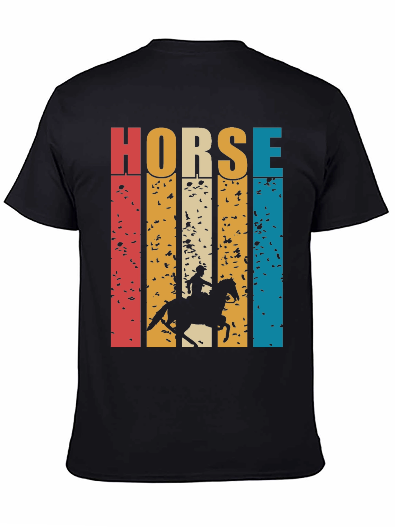 Retro Horse Rider Graphic T-Shirt