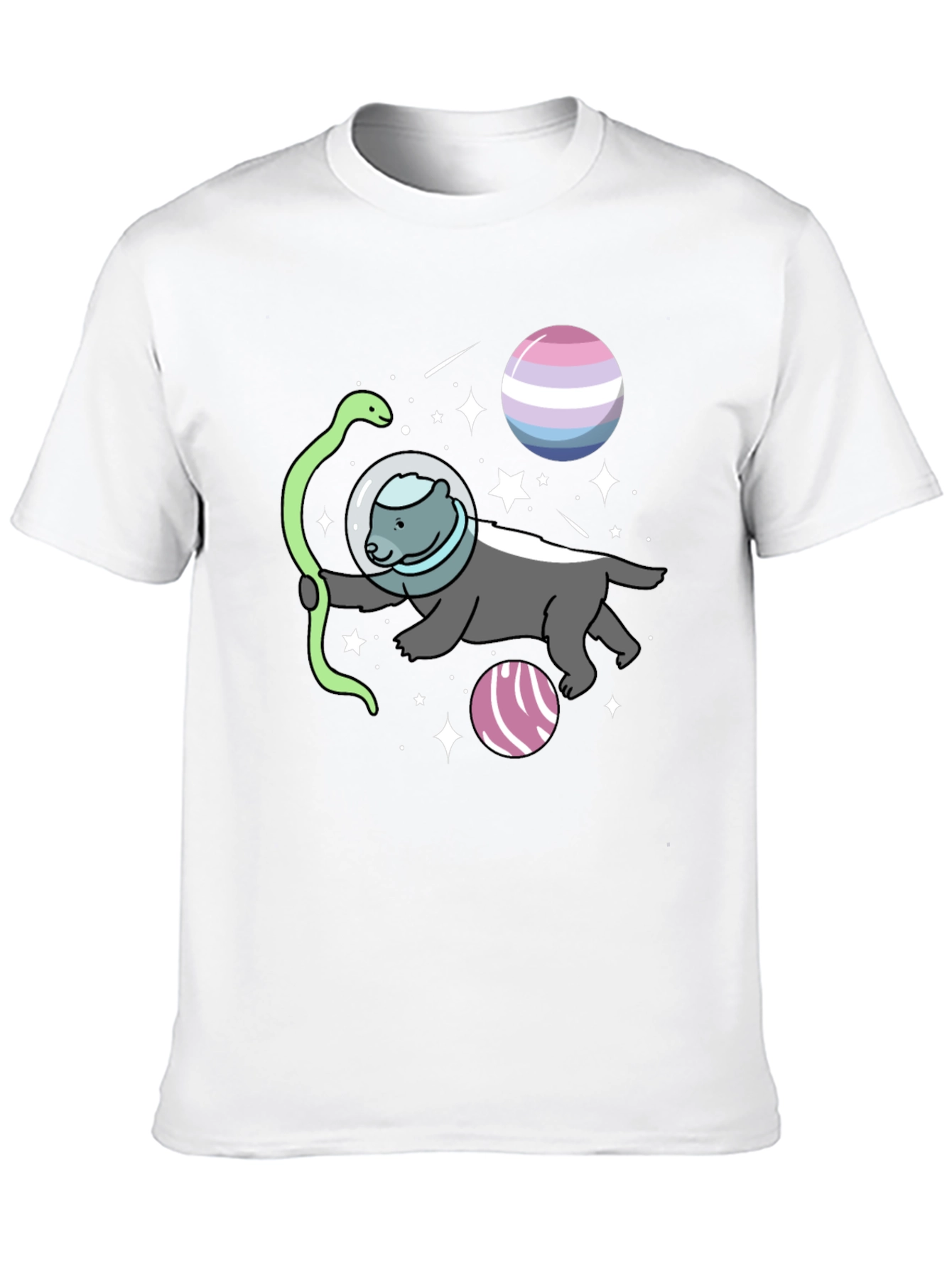 Honey Badger Astronaut T-Shirt