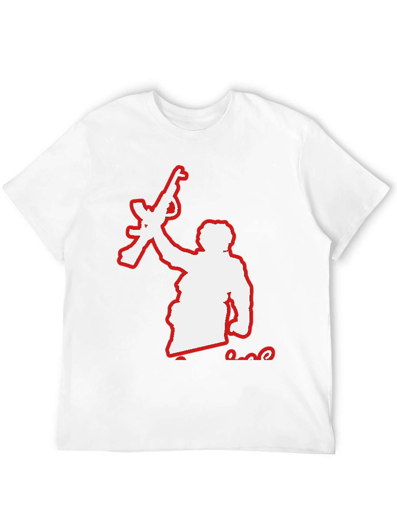 Rebel Silhouette Graphic Tee - Black