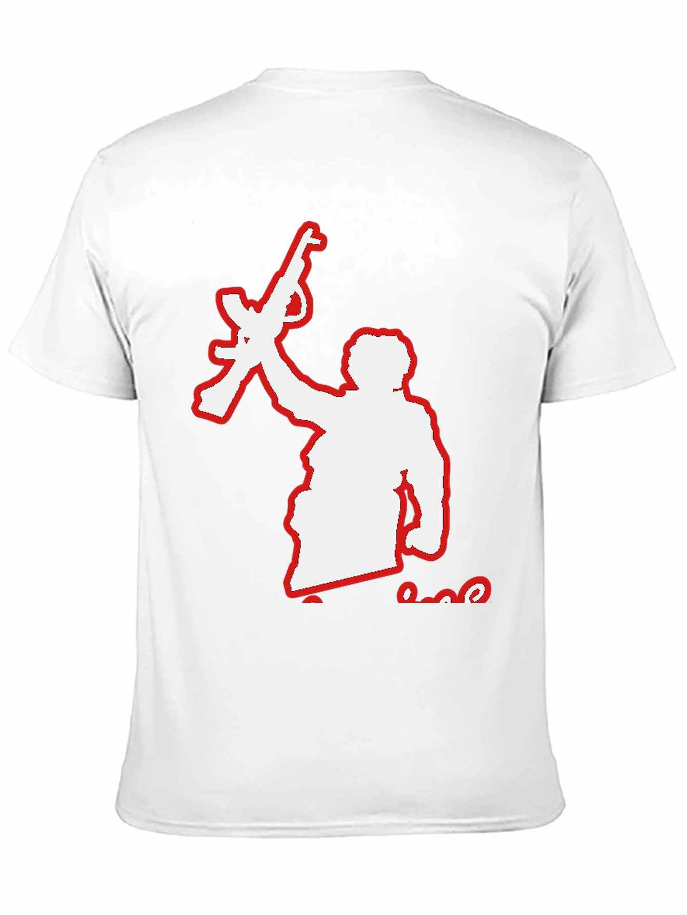 Rebel Silhouette Graphic Tee - Black