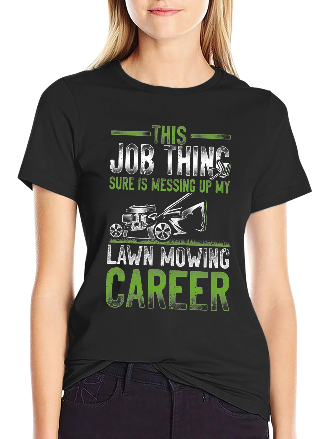 Lawn Mowing Career Graphic Tee