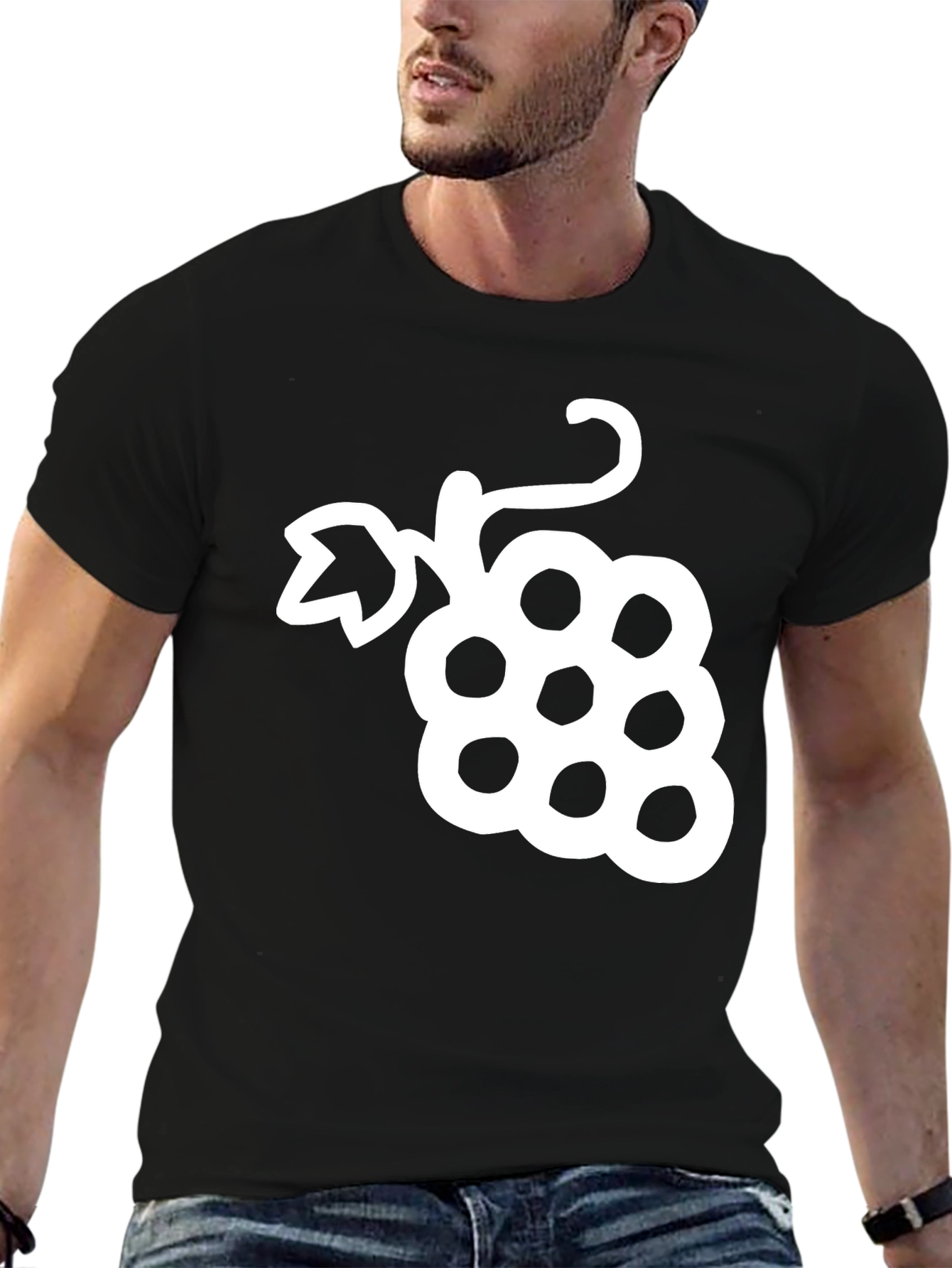 Grape Graphic Tee - Stylish Fruit Design