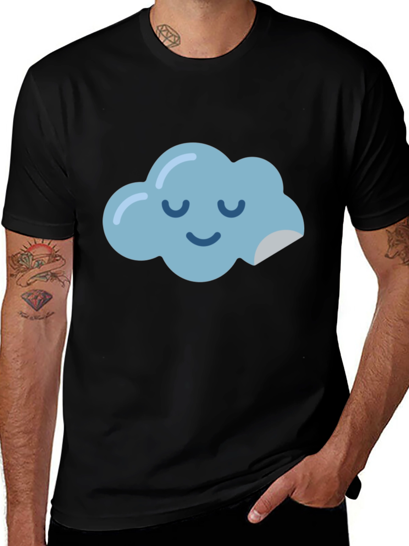 Dreamy Cloud Graphic Tee - Relaxed Comfort