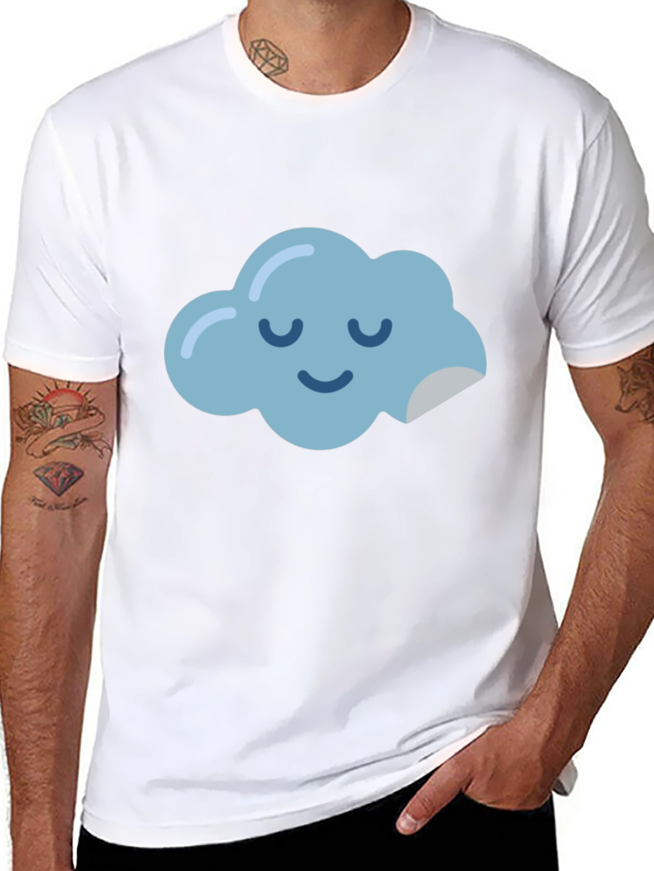 Dreamy Cloud Graphic Tee - Relaxed Comfort