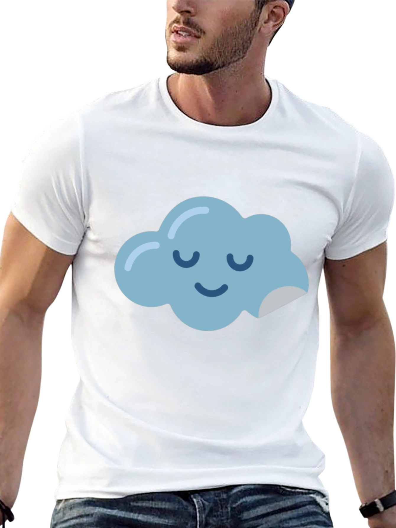 Dreamy Cloud Graphic Tee - Relaxed Comfort