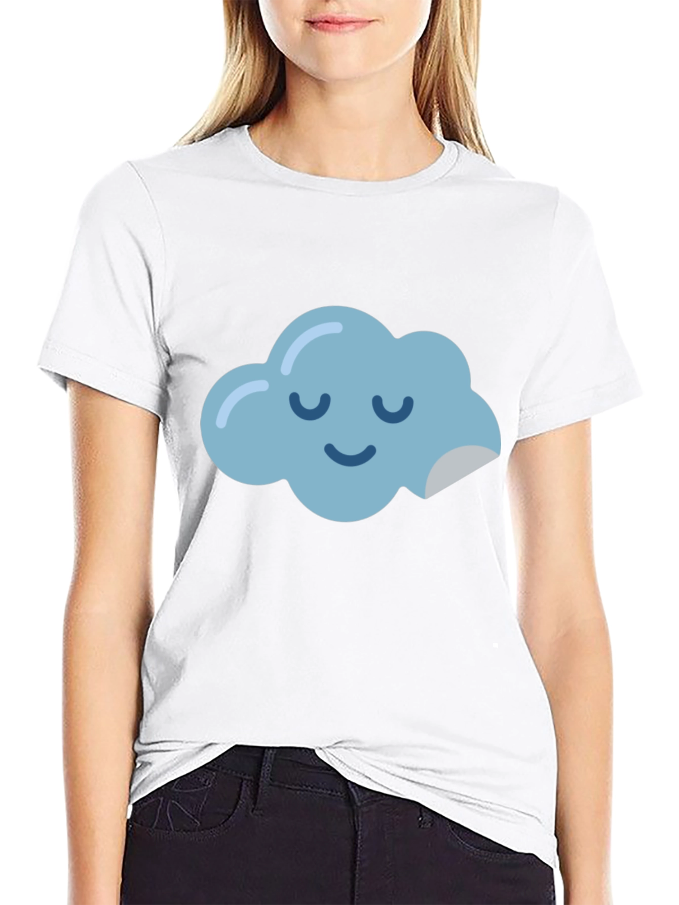 Dreamy Cloud Graphic Tee - Relaxed Comfort