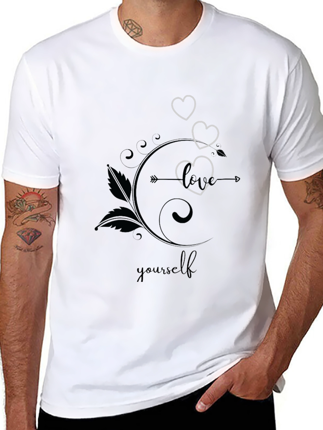 Love Yourself Graphic Tee - Stylish Black T-Shirt