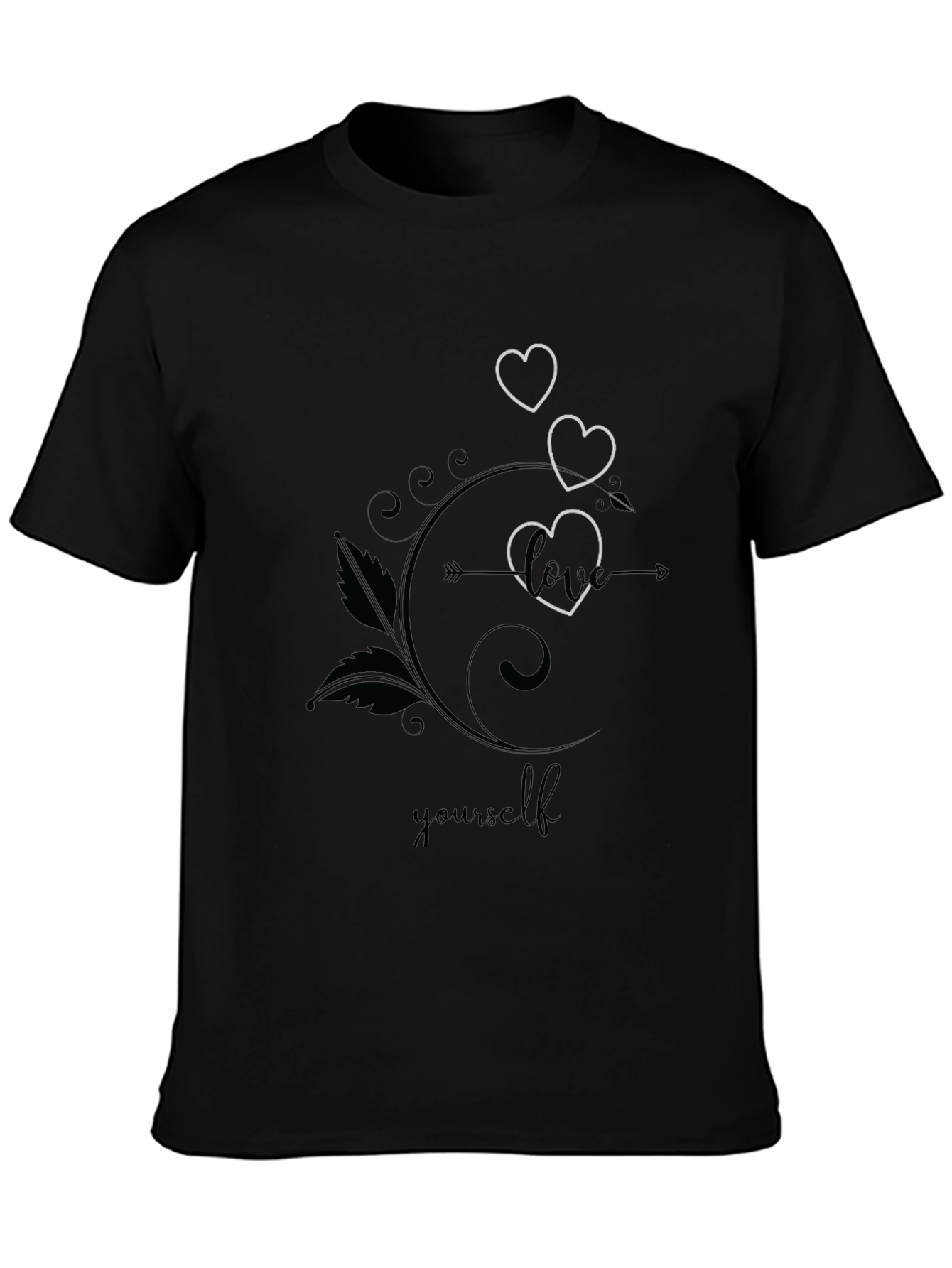Love Yourself Graphic Tee - Stylish Black T-Shirt