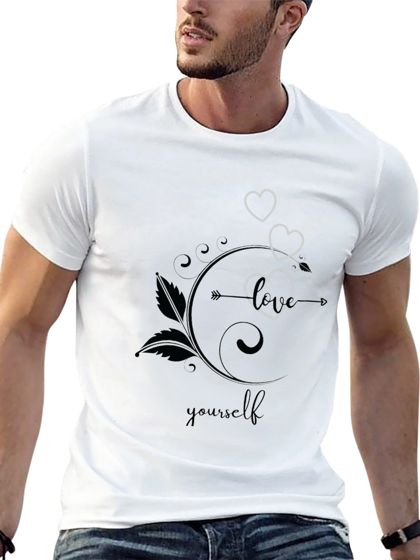Love Yourself Graphic Tee - Stylish Black T-Shirt
