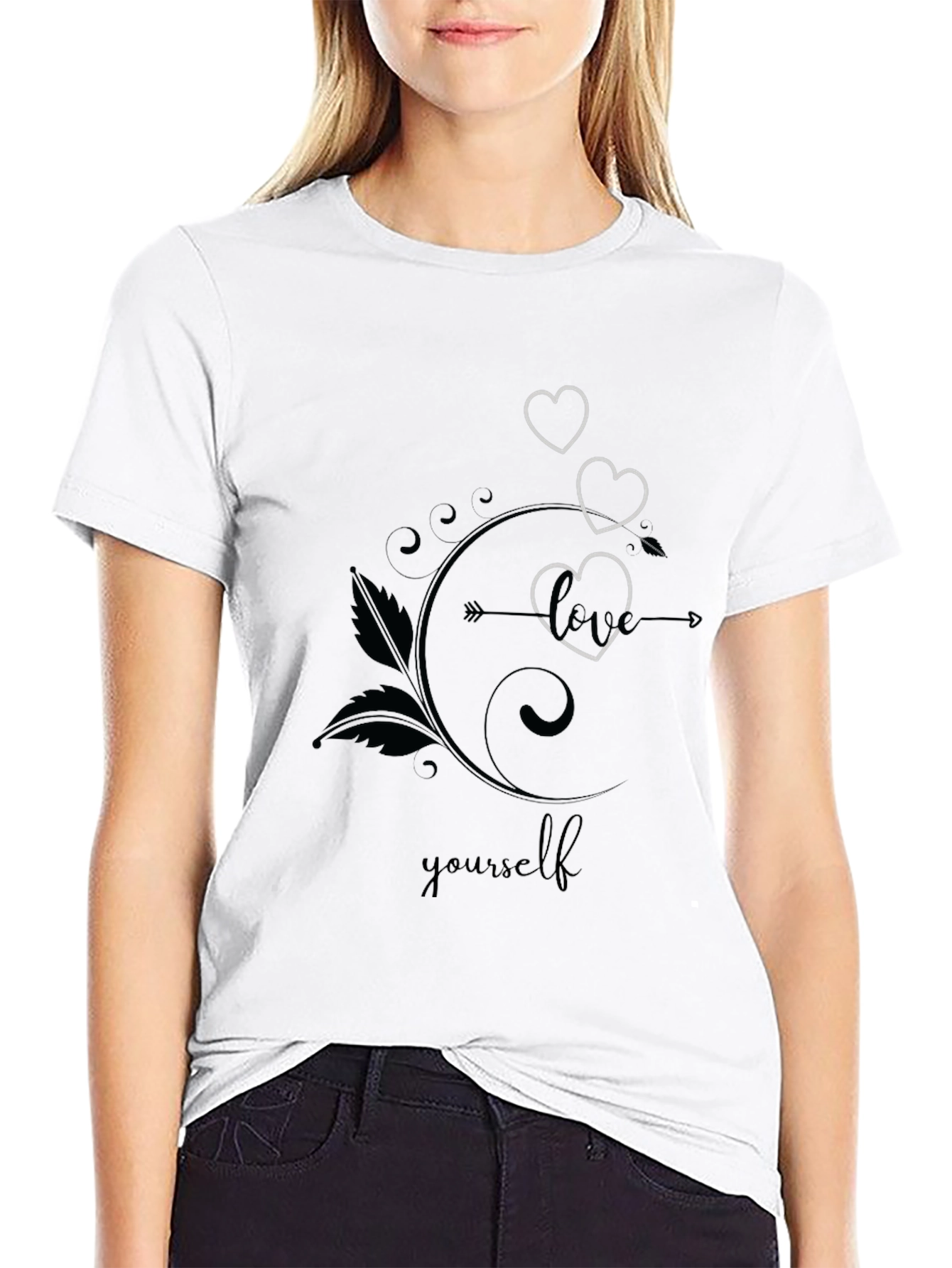 Love Yourself Graphic Tee - Stylish Black T-Shirt