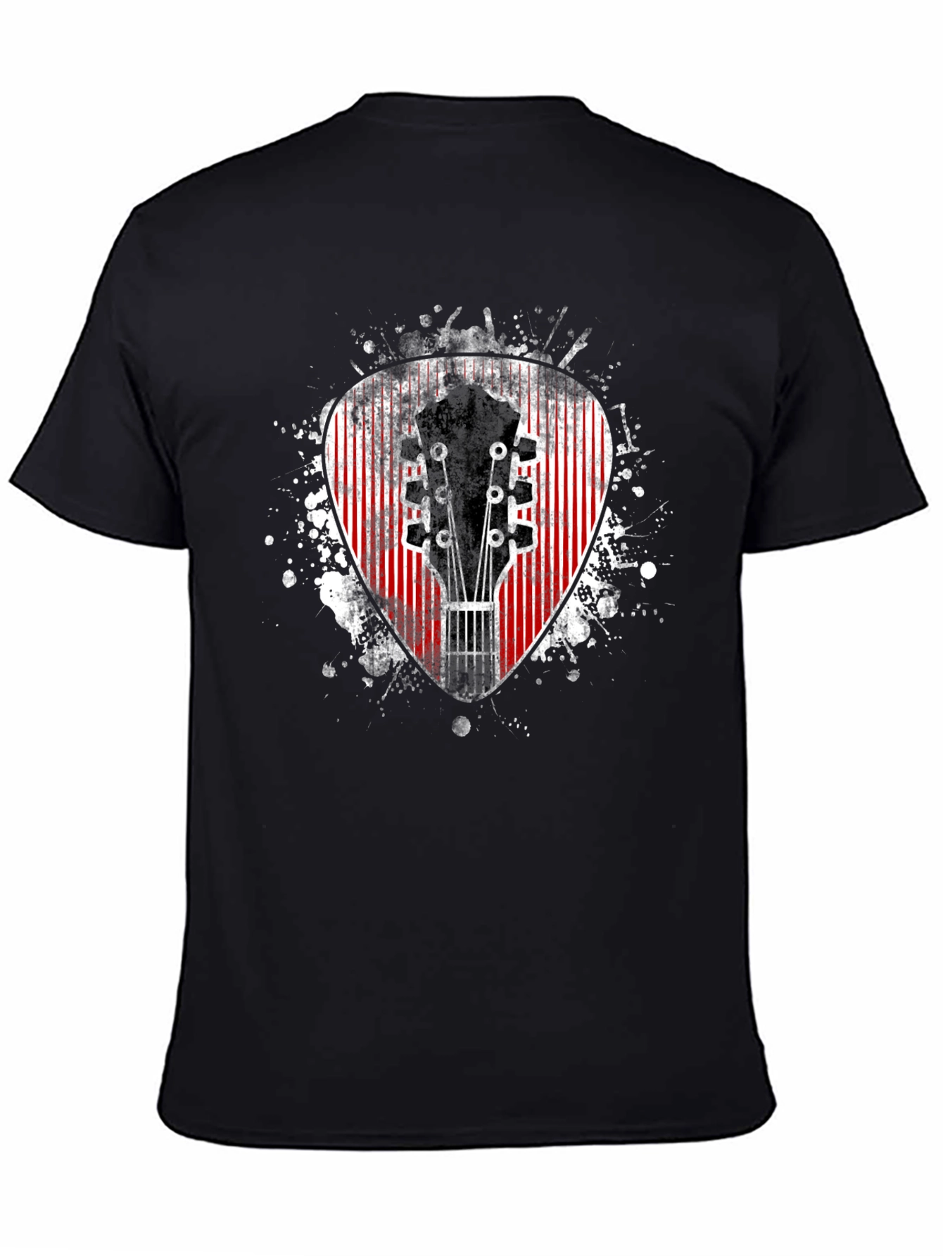 Guitar Pick Graphic Tee - Musician Style