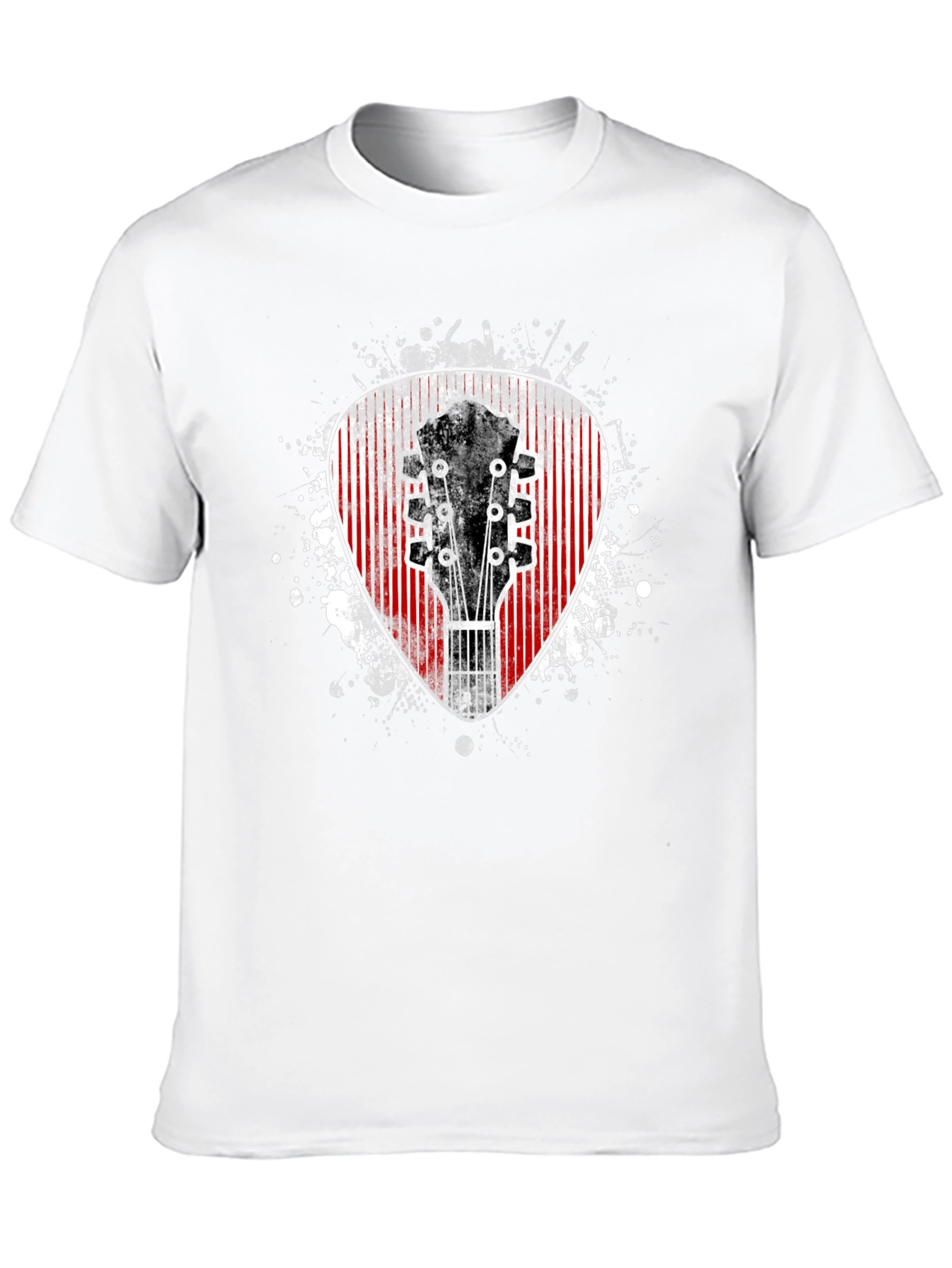 Guitar Pick Graphic Tee - Musician Style