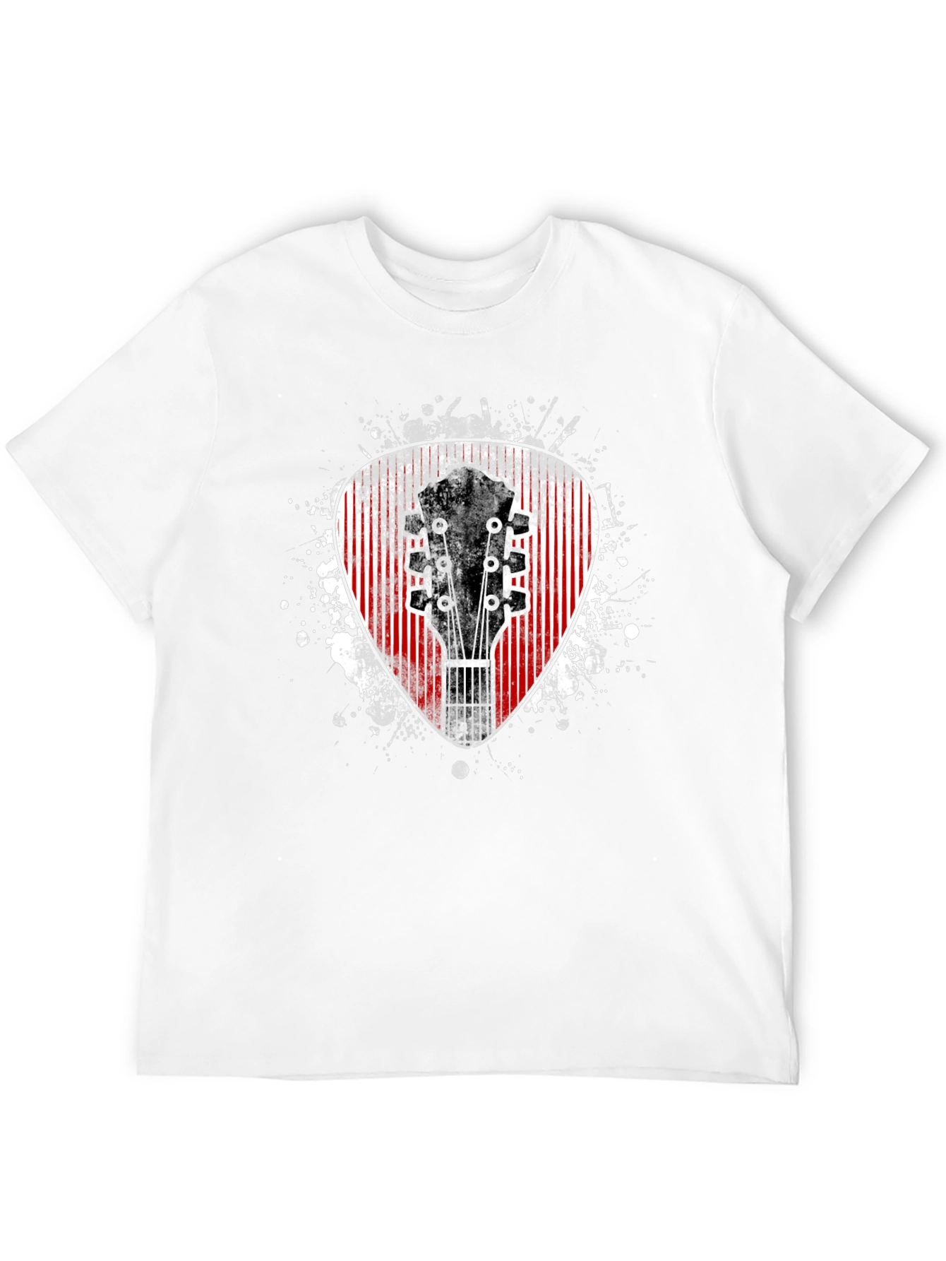 Guitar Pick Graphic Tee - Musician Style