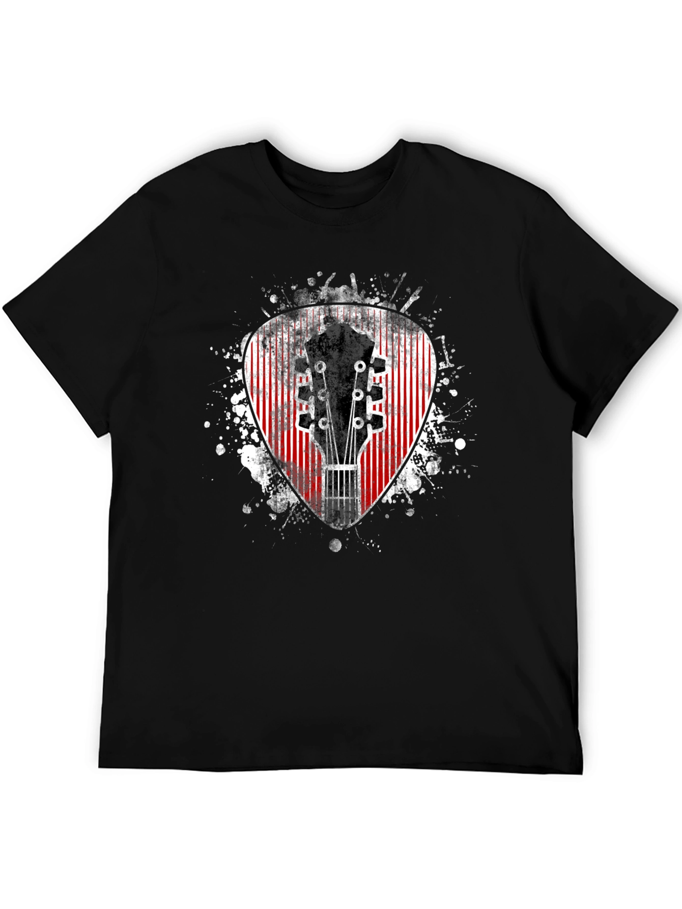 Guitar Pick Graphic Tee - Musician Style