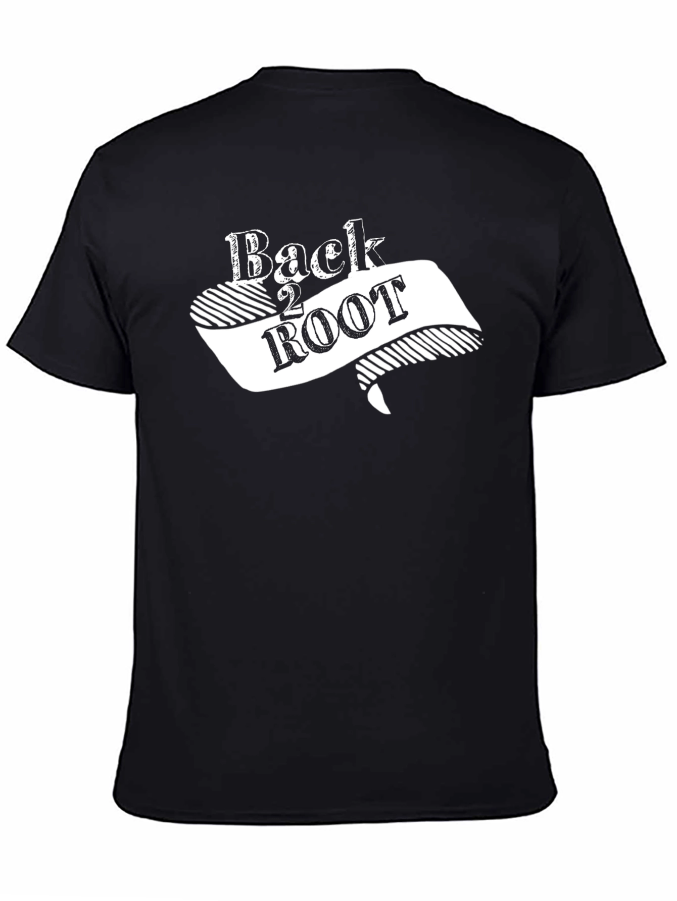 Back 2 ROOT Black Graphic Tee