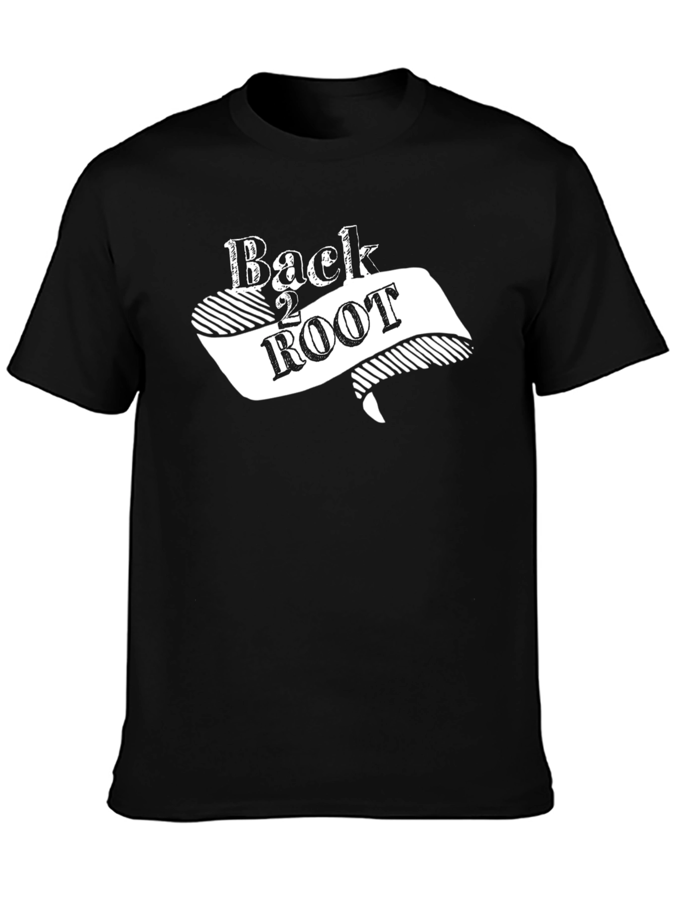 Back 2 ROOT Black Graphic Tee