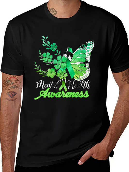 Mental Health Awareness Butterfly T-Shirt