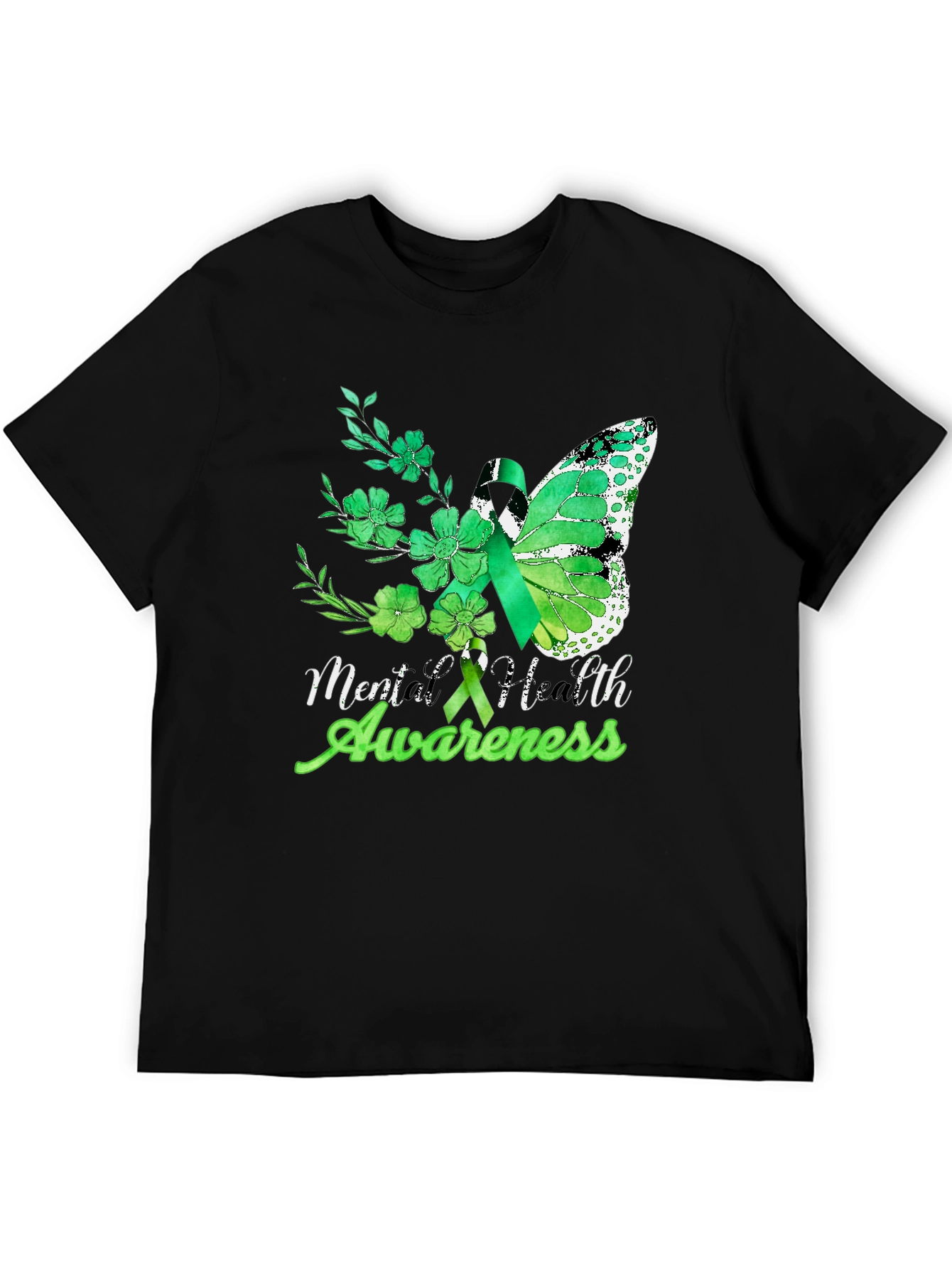 Mental Health Awareness Butterfly T-Shirt