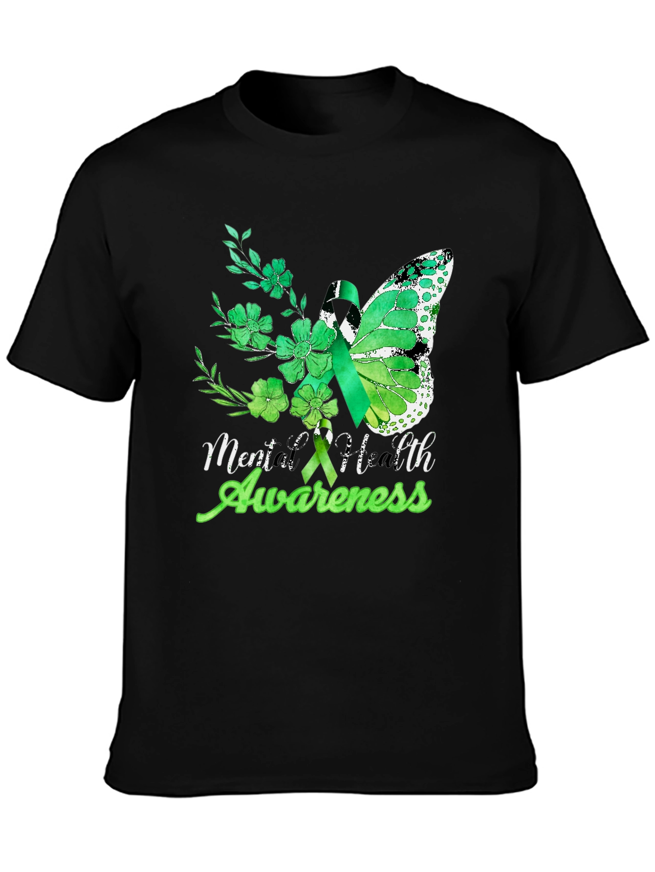 Mental Health Awareness Butterfly T-Shirt
