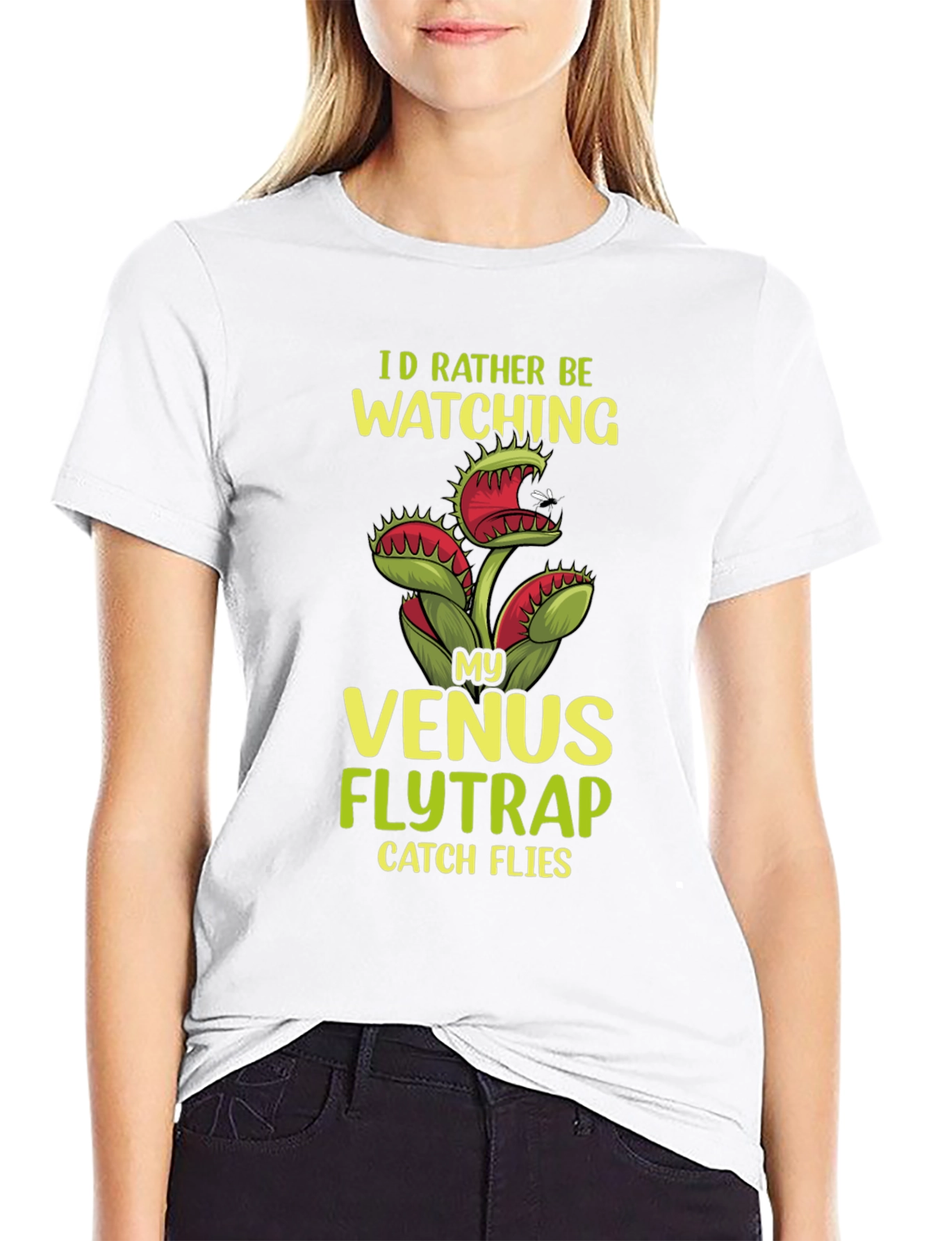 Venus Flytrap Graphic T-Shirt - Funny Plant Lover Tee
