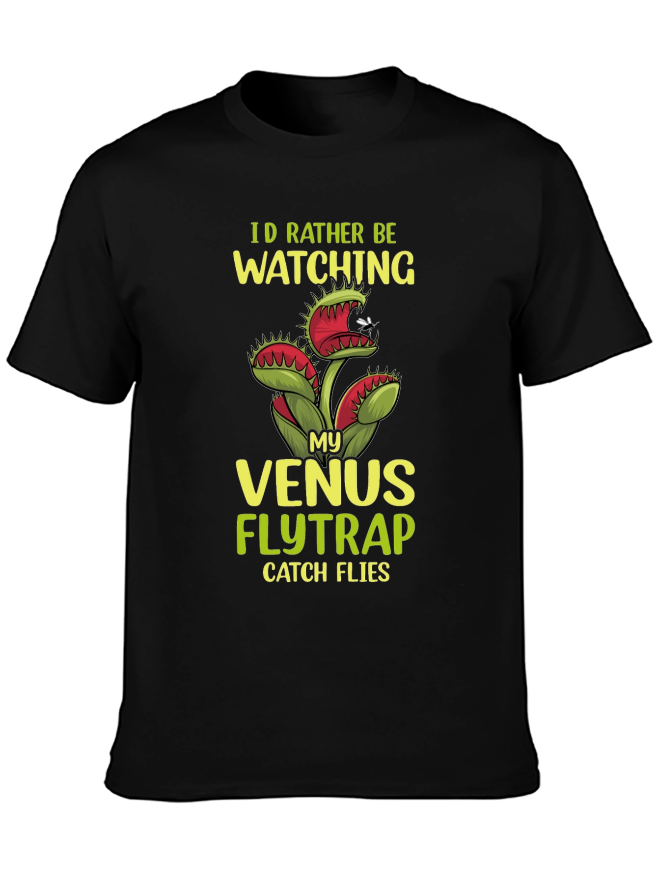 Venus Flytrap Graphic T-Shirt - Funny Plant Lover Tee