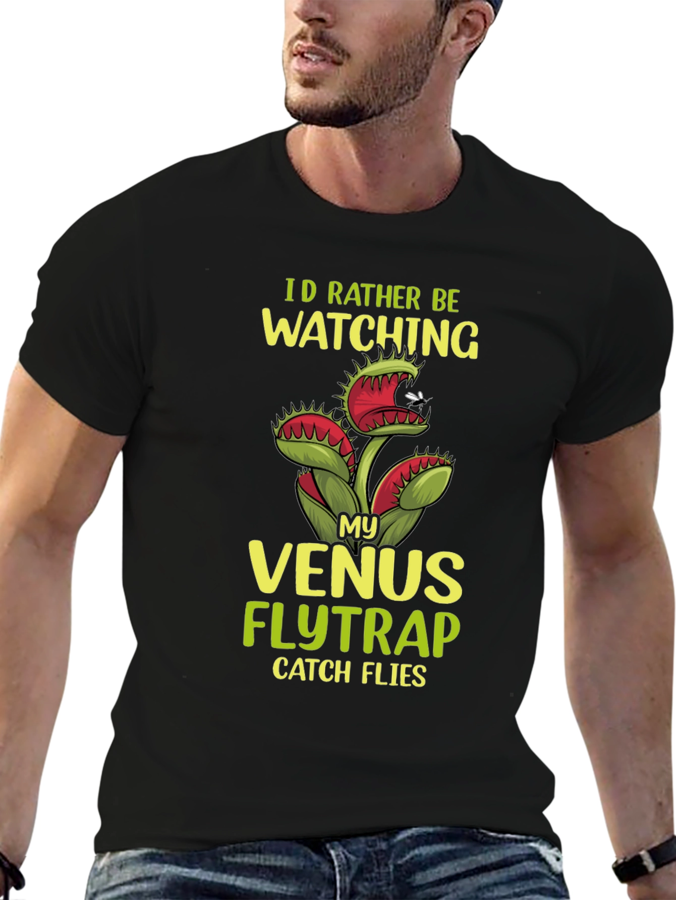 Venus Flytrap Graphic T-Shirt - Funny Plant Lover Tee