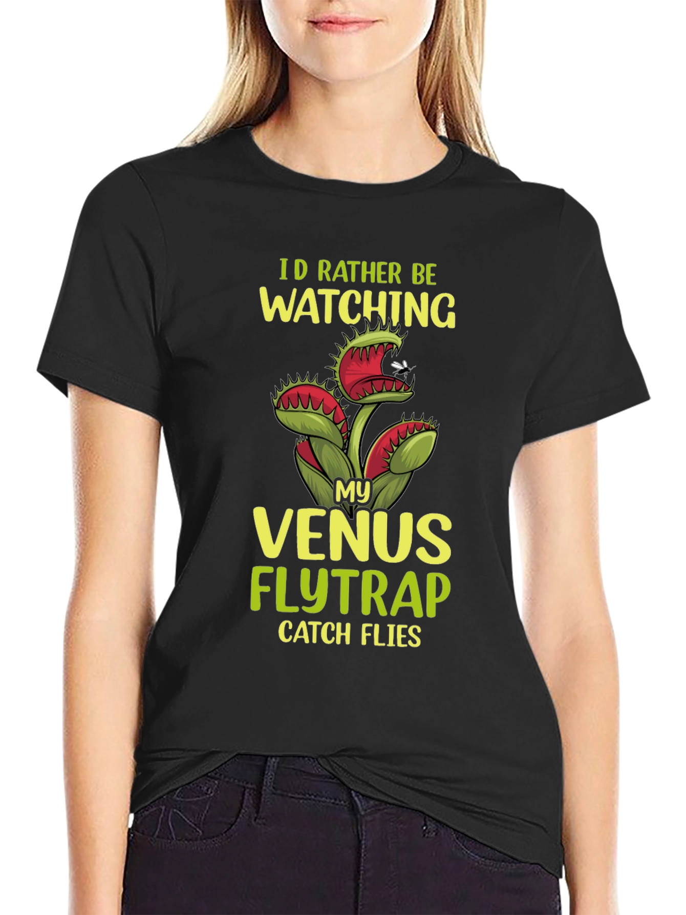 Venus Flytrap Graphic T-Shirt - Funny Plant Lover Tee