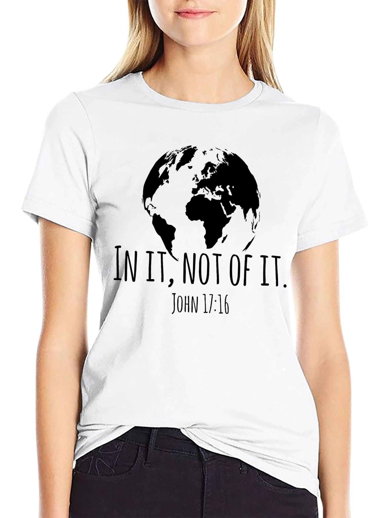 In It Not Of It Globe Graphic T-Shirt