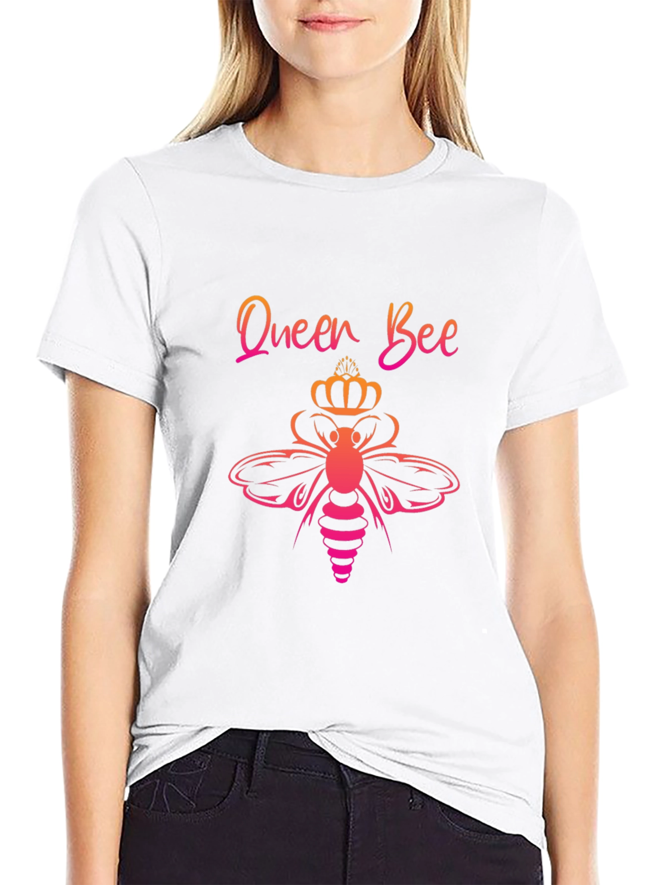 Queen Bee Graphic T-Shirt - Trendy Casual Tee