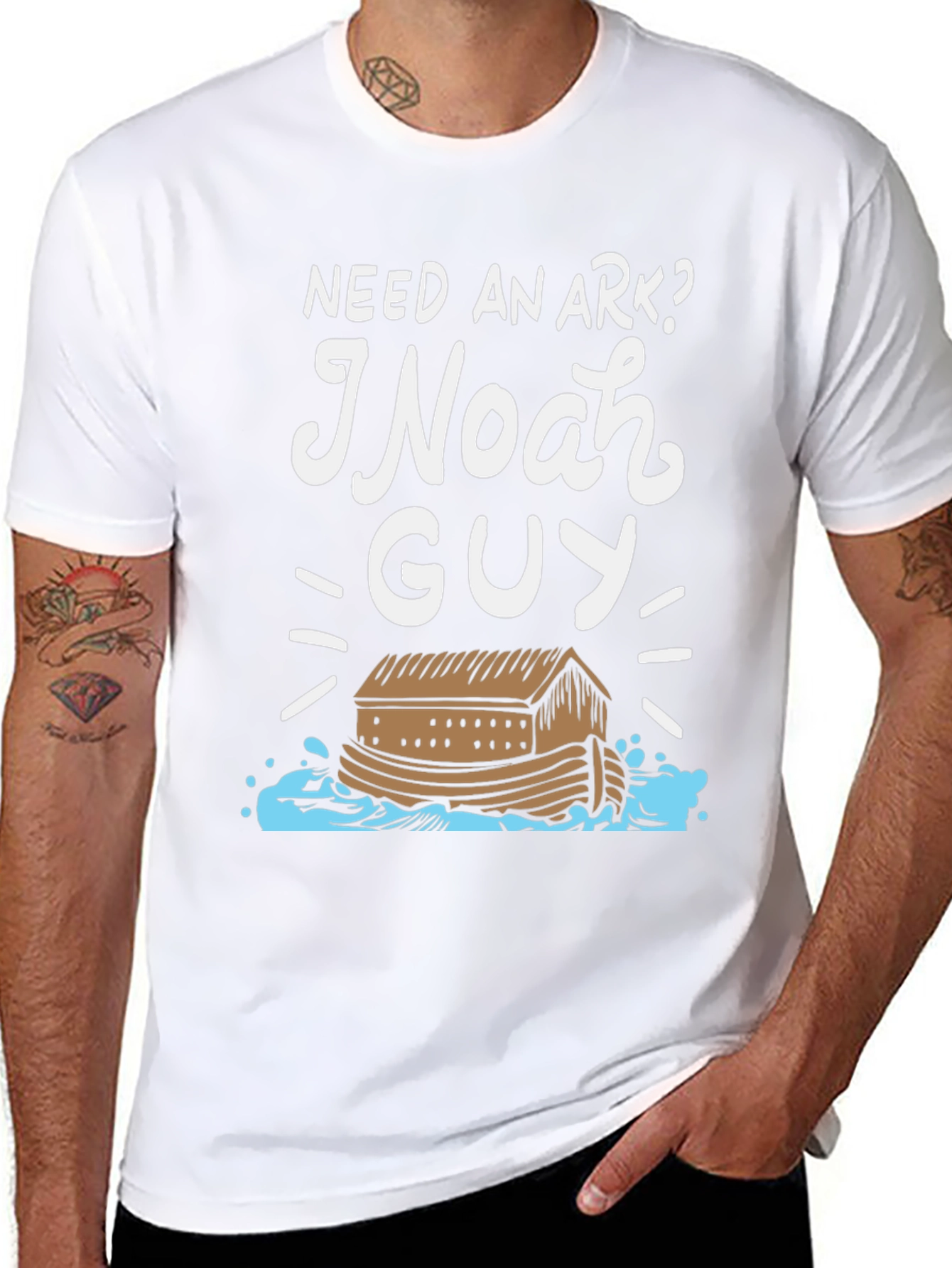 Noah Guy Graphic T-Shirt - Need An Ark?