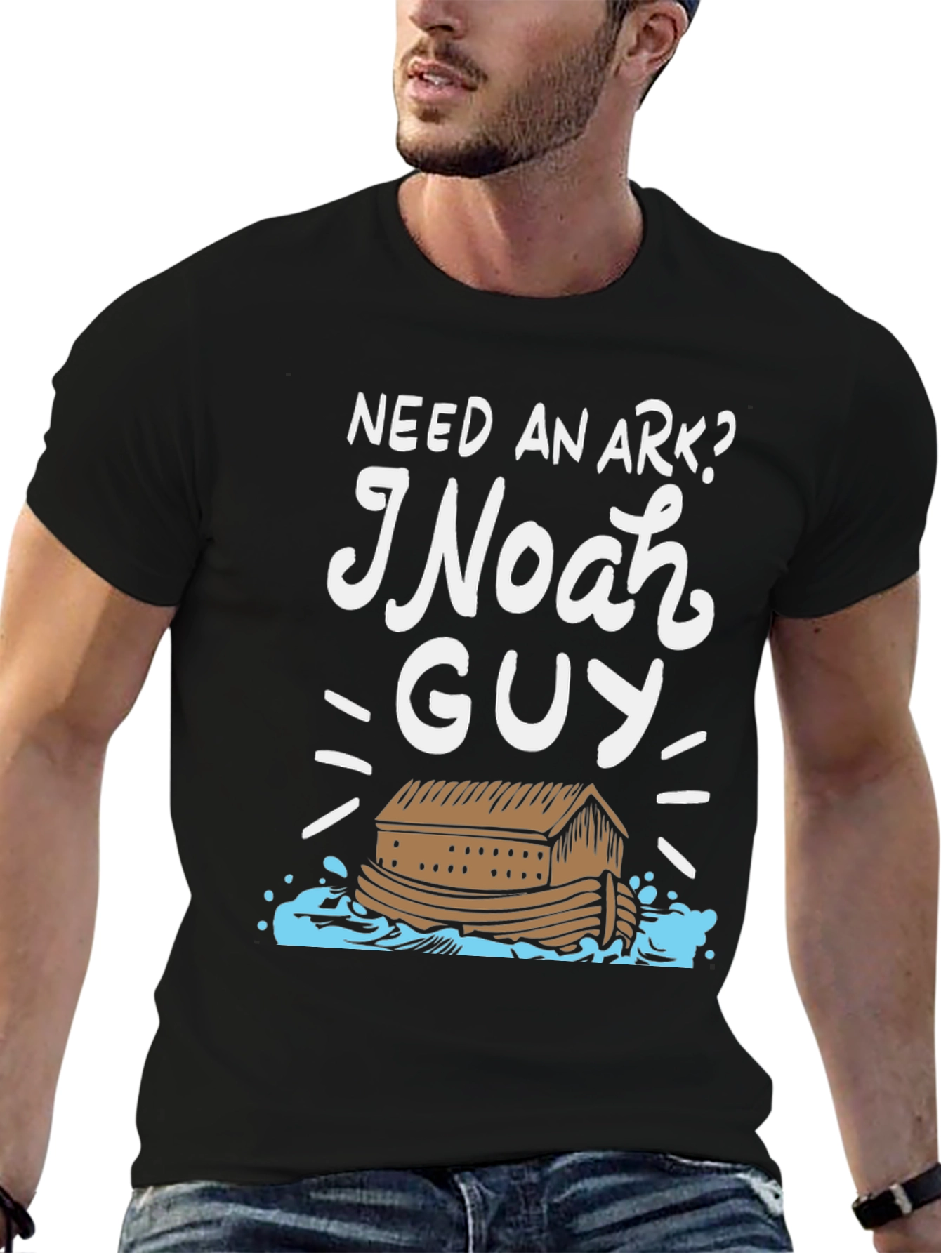 Noah Guy Graphic T-Shirt - Need An Ark?