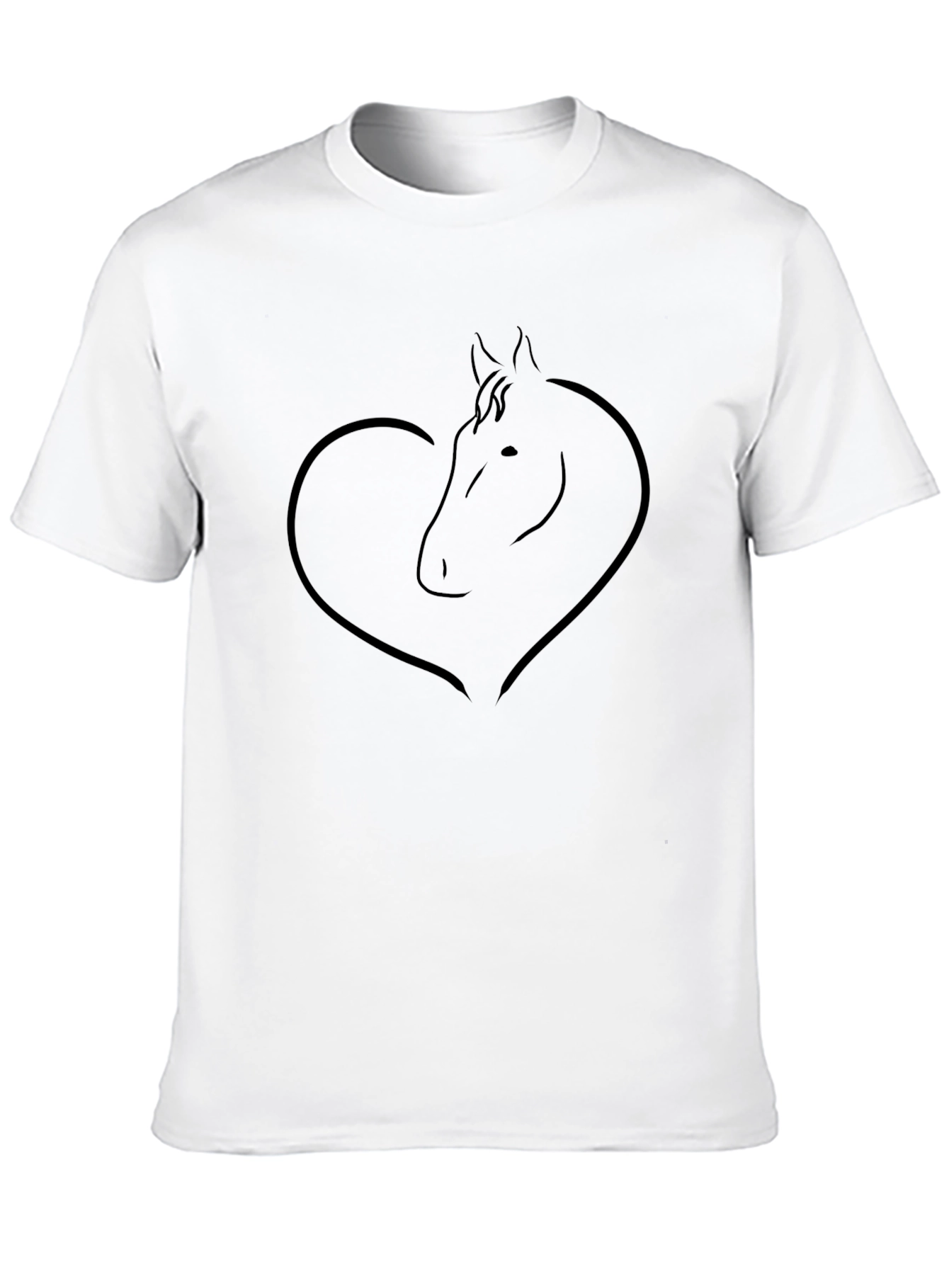 Horse Heart T-Shirt - Black Tee