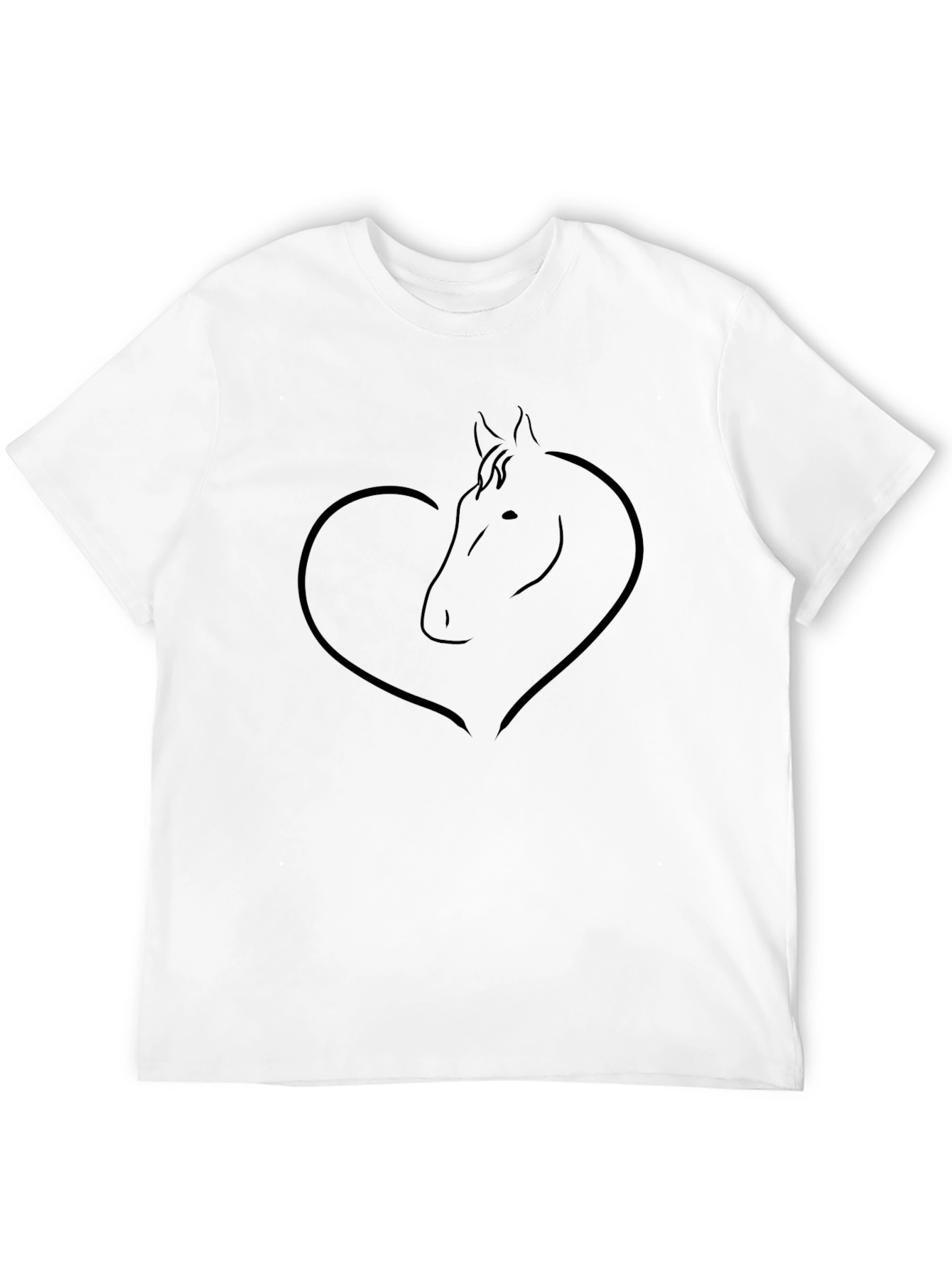 Horse Heart T-Shirt - Black Tee